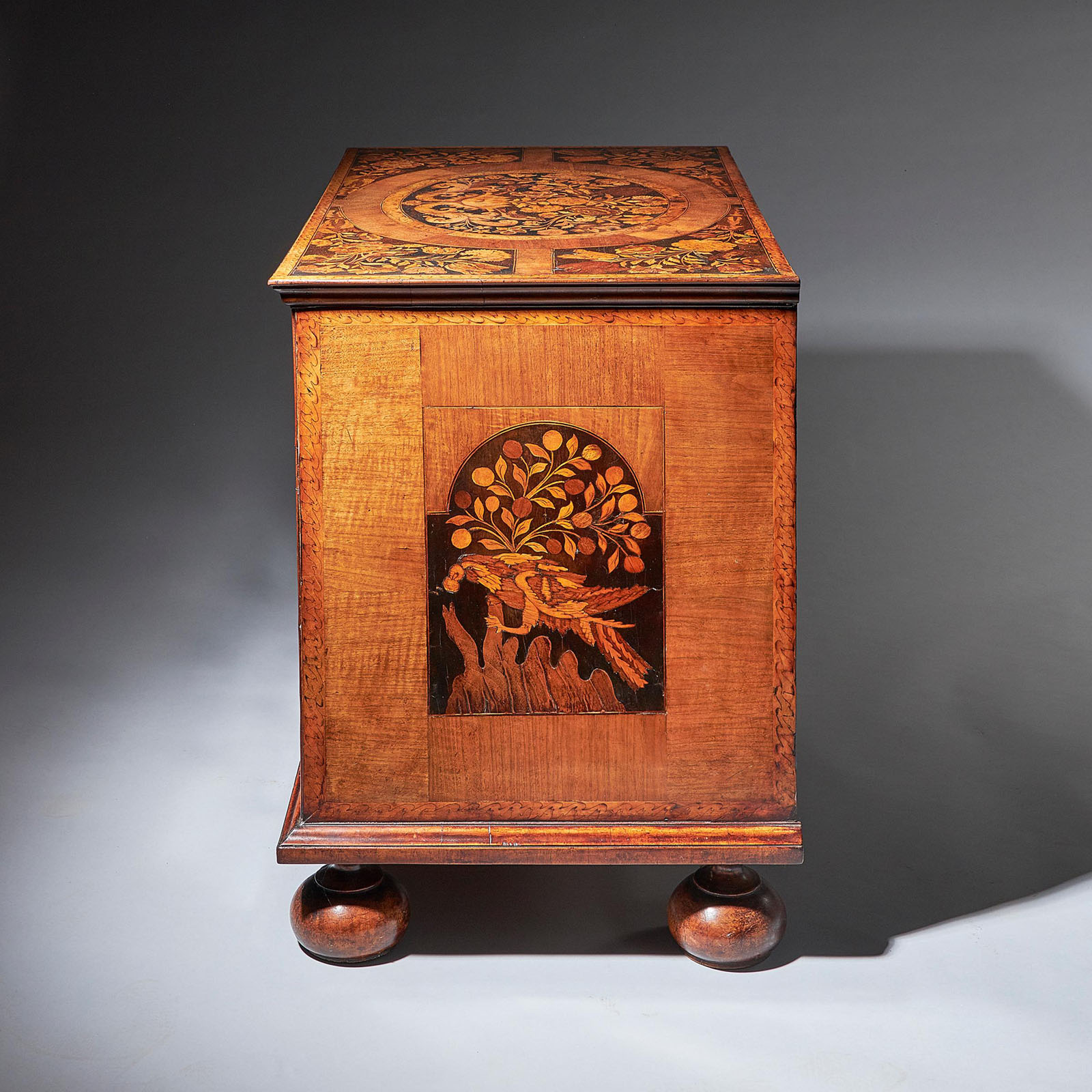 William and Mary Marquetry Chest of Drawers 3