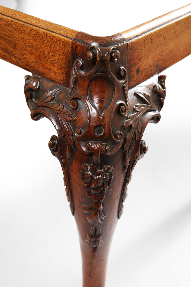 George I Carved Irish Walnut Pair of Chairs