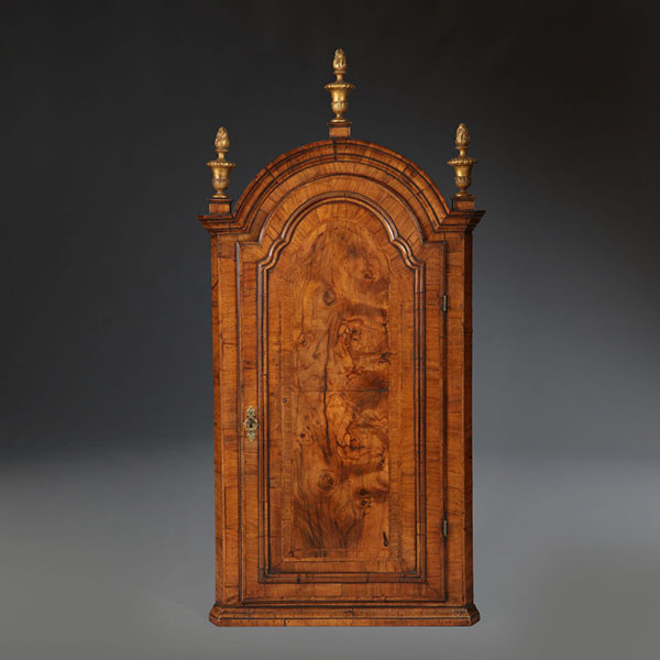 Alexander George Fine Antiques | Collection | Seating 32 Queen Anne Walnut Dome Topped Corner Cupboard