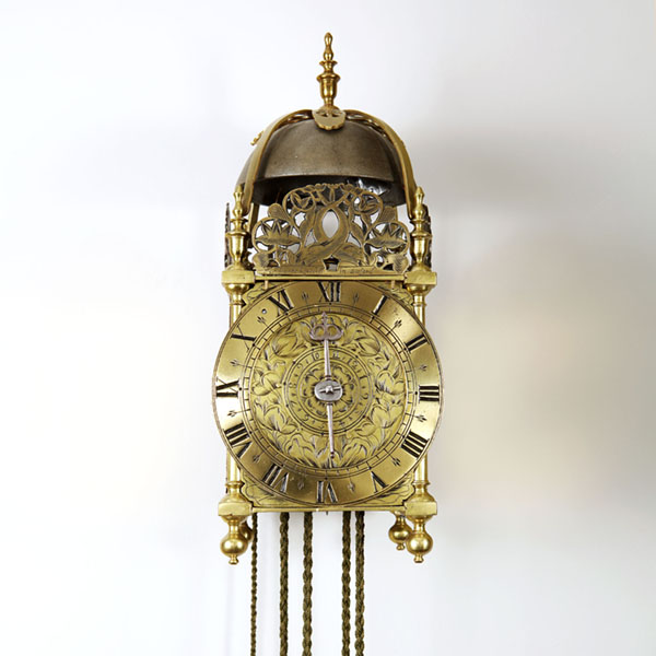 Alexander George Fine Antiques | Collection | Clocks & Barometers 14 17th Century Lantern Alarm Clock by Johannes Quelch, Oxford