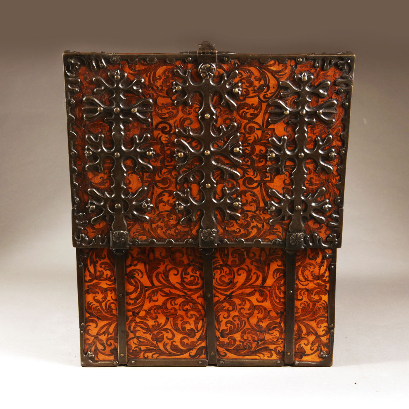 William and Mary Seaweed Marquetry Strong Box Firmly Attributed to Gerrit Jensen