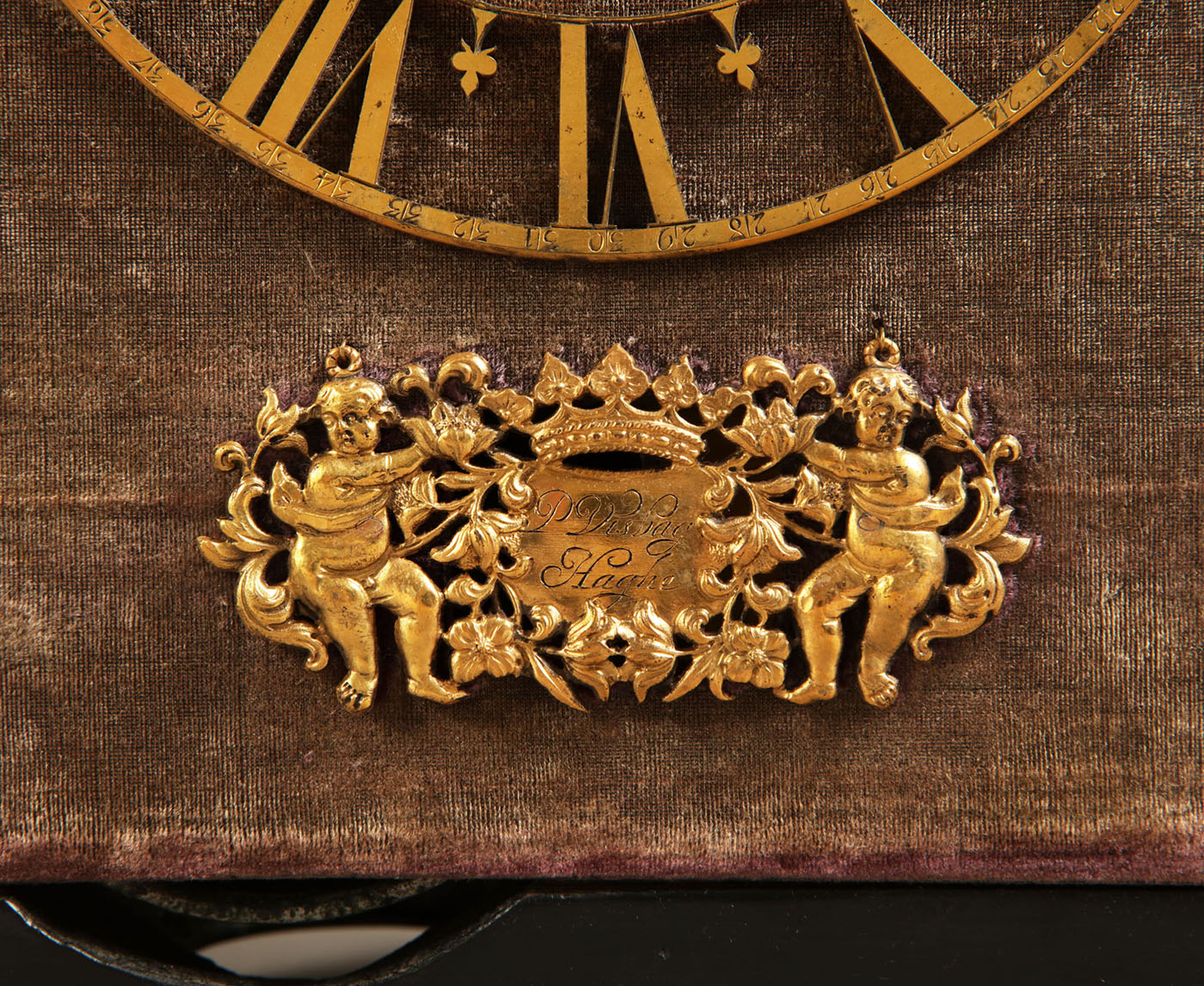 17th Century Hague Clock Signed by Pieter Visbagh