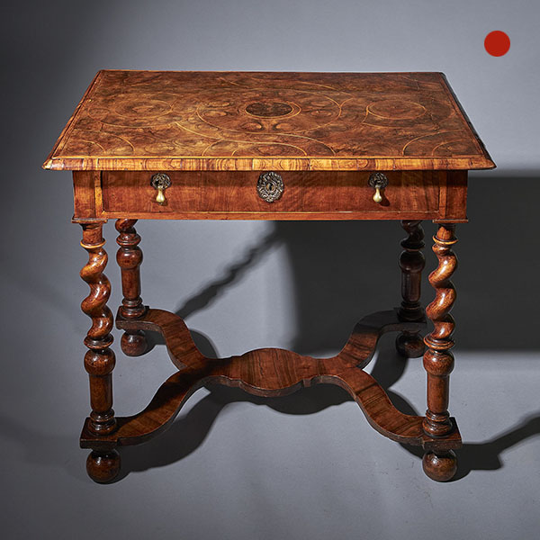 Alexander George Collection | Past Sales 23 William and Mary Olive Oyster 31” Table