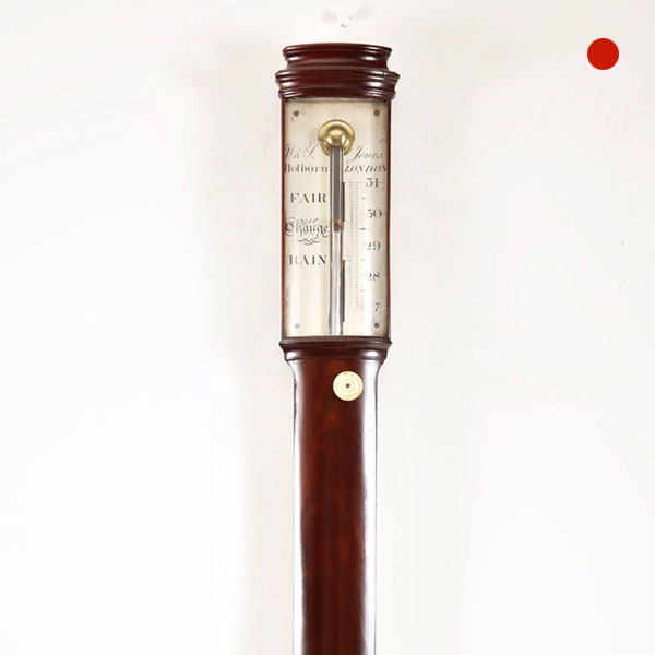 A fine 18th-Century George III mahogany bow-front stick barometer