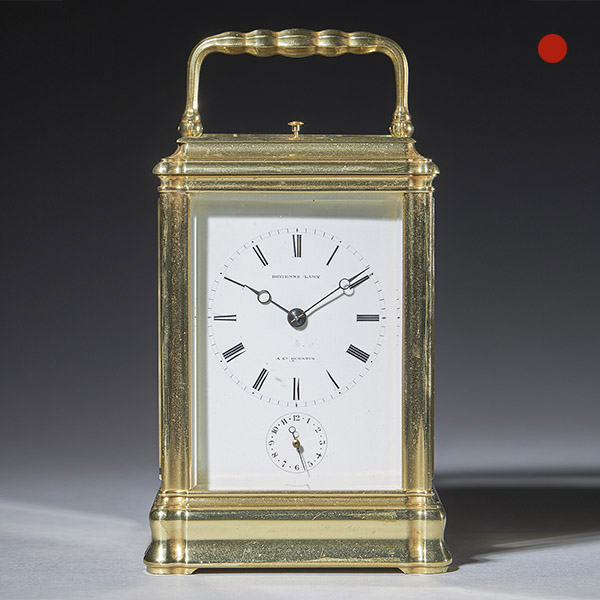 A Rare And Unusual 19th-Century Carriage Clock Signed Devienne Lamy A St Quentin, Circa: 1860