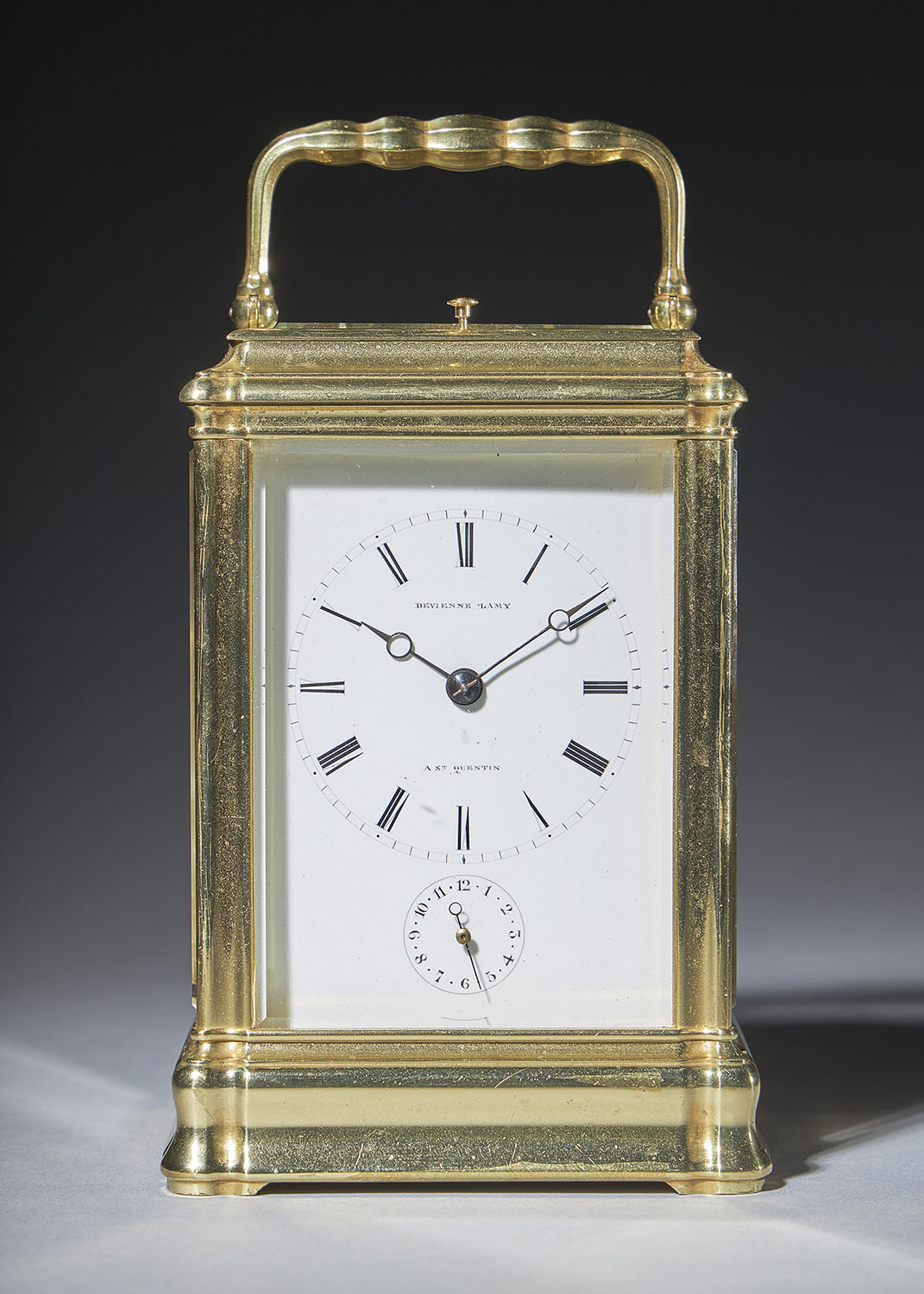 A Rare And Unusual 19th-Century Carriage Clock Signed Devienne Lamy A St Quentin, Circa: 1860 2