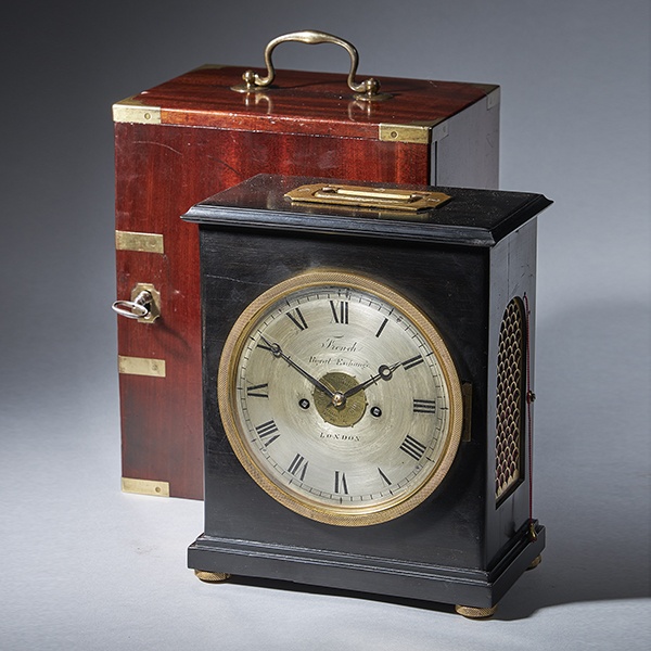 Alexander George Fine Antiques | Collection | Clocks & Barometers 12 A unique early ninetieth-century travelling clock signed French Royal Exchange LONDON