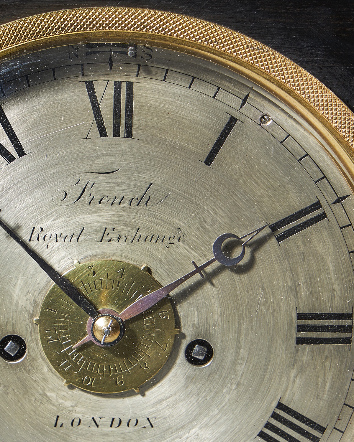 A unique early ninetieth-century travelling clock signed French Royal Exchange LONDON 10