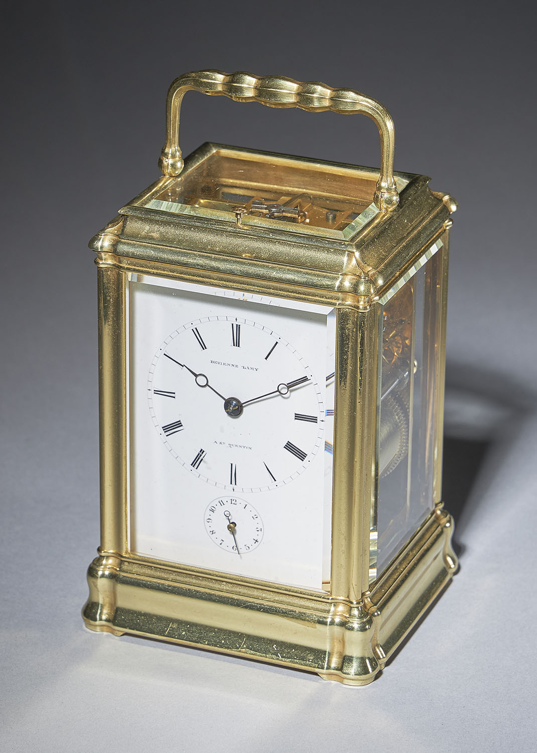 A Rare And Unusual 19th-Century Carriage Clock Signed Devienne Lamy A St Quentin, Circa: 1860 3