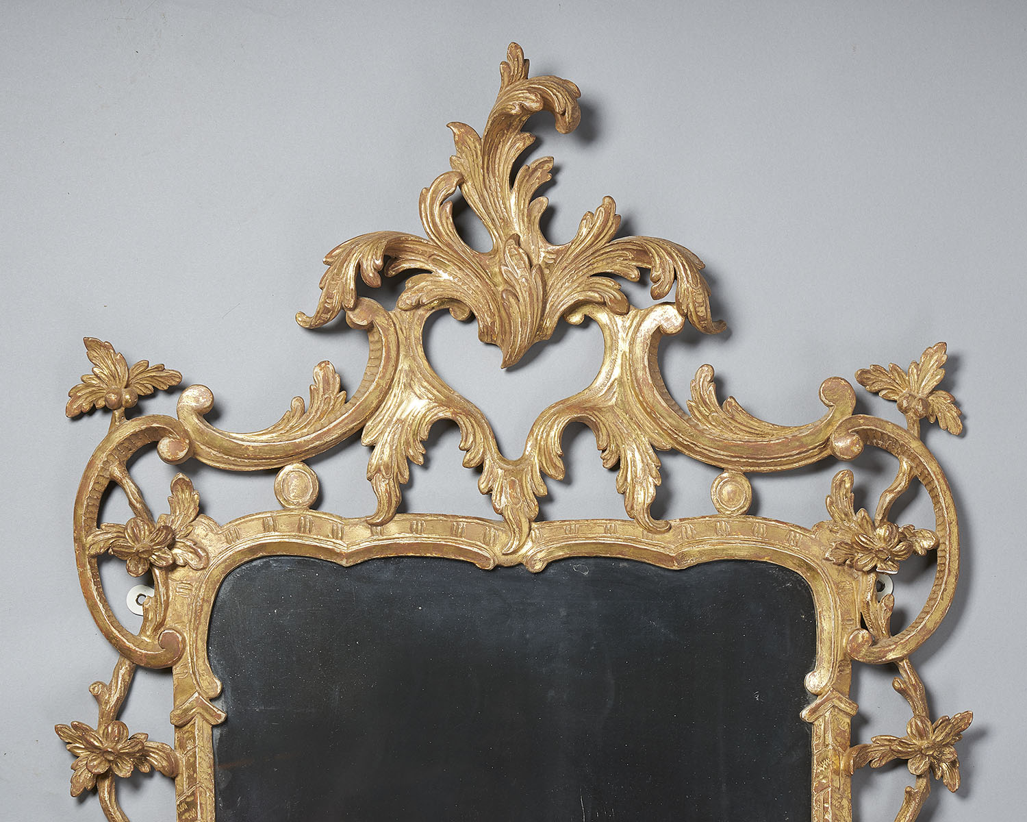 A Fine 18th Century Georgian Chippendale Giltwood Rococo Mirror Circa 1760 3