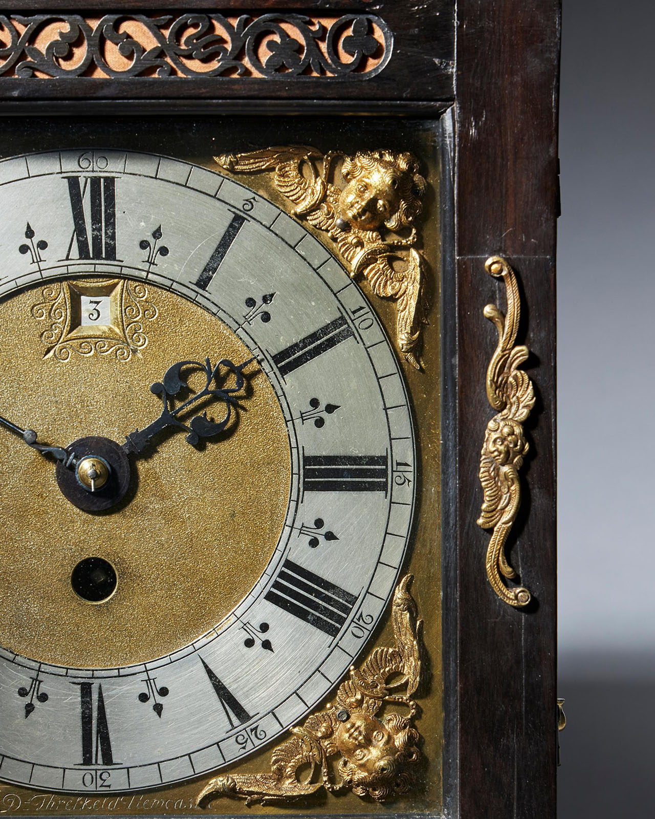 Fine 17th Century Charles II Spring Driven Table Clock by Deodatus Threlkeld 12