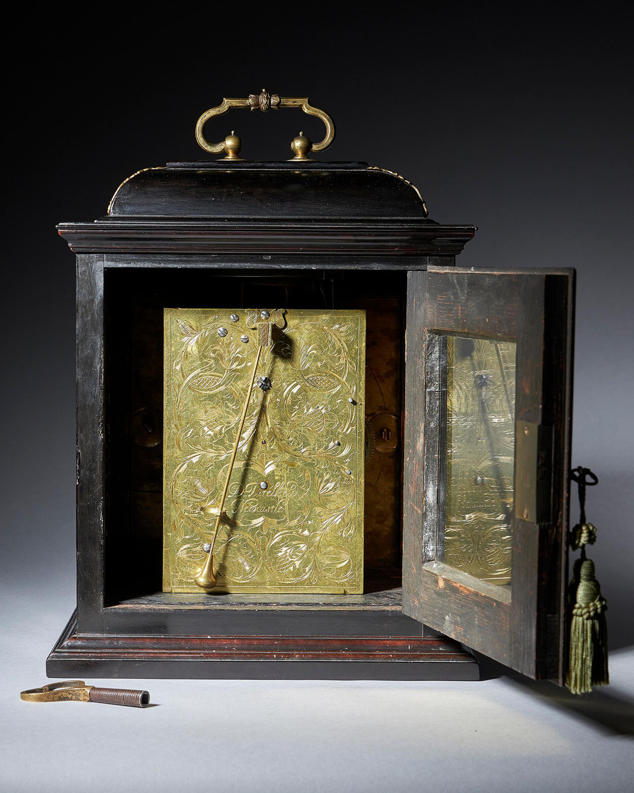 Fine 17th Century Charles II Spring Driven Table Clock by Deodatus Threlkeld 8