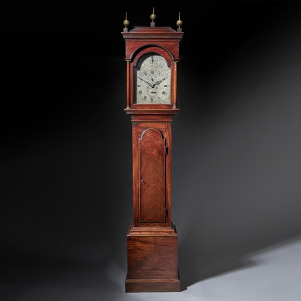 Fine George III 18th Century Period Mahogany Longcase Clock by Tomas Fowle