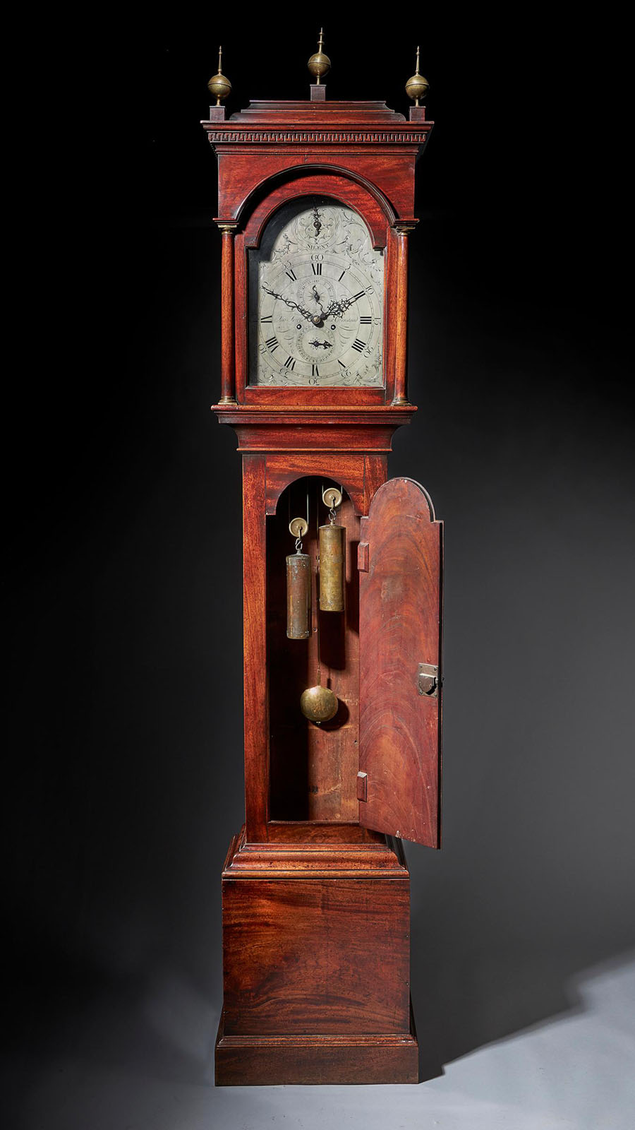 Fine George III 18th Century Period Mahogany Longcase Clock by Tomas Fowle 1