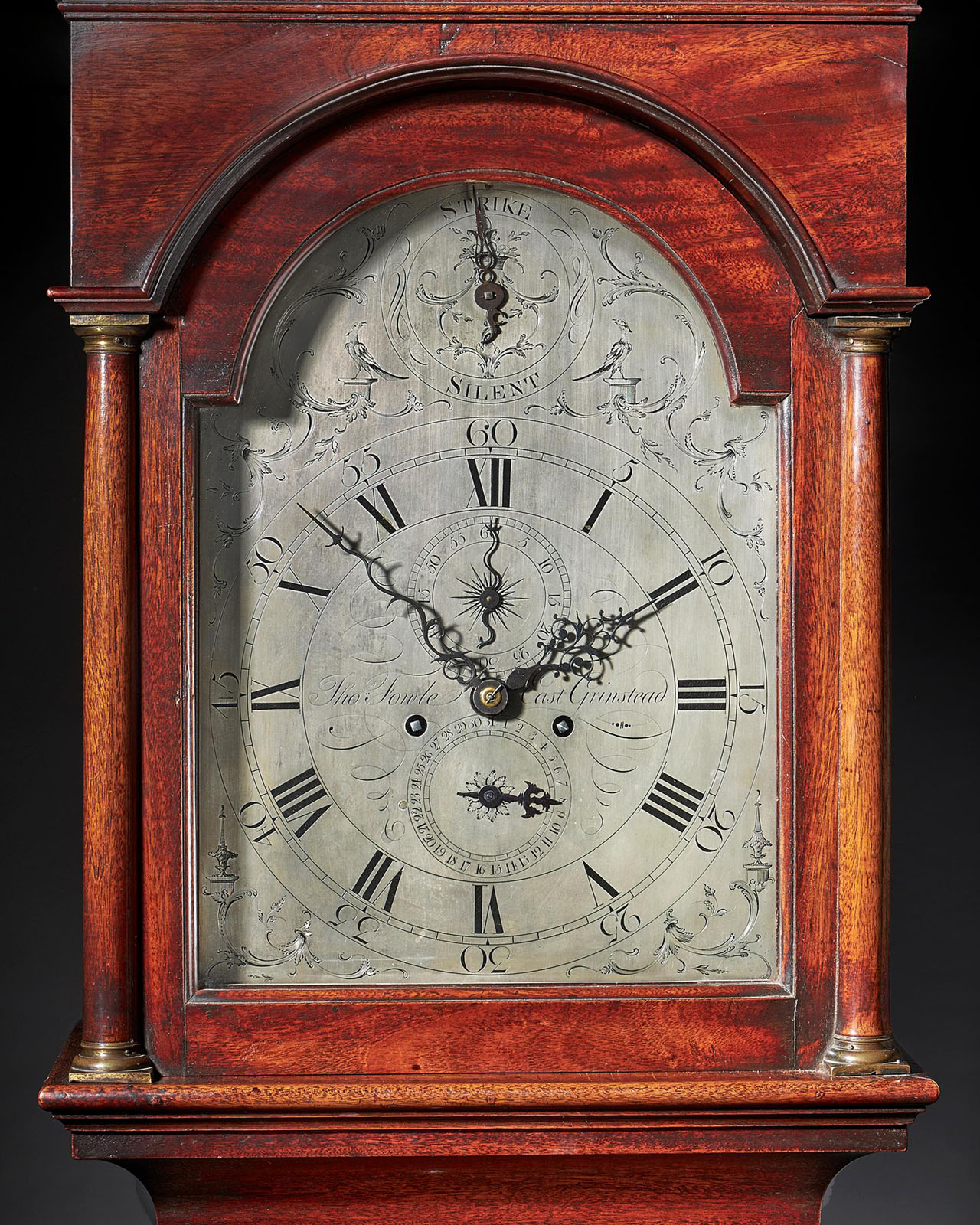 Fine George III 18th Century Period Mahogany Longcase Clock by Tomas Fowle 2