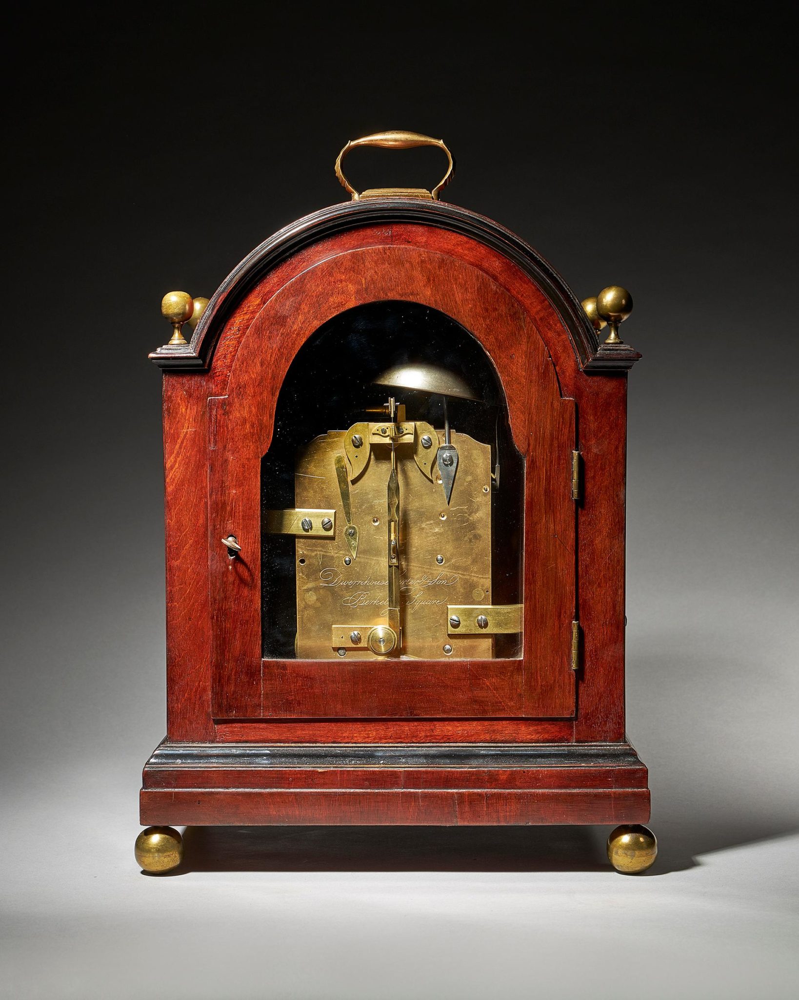 Fine George III Eight-Day Striking Mahogany Bracket Clock with Trip Repeat 6