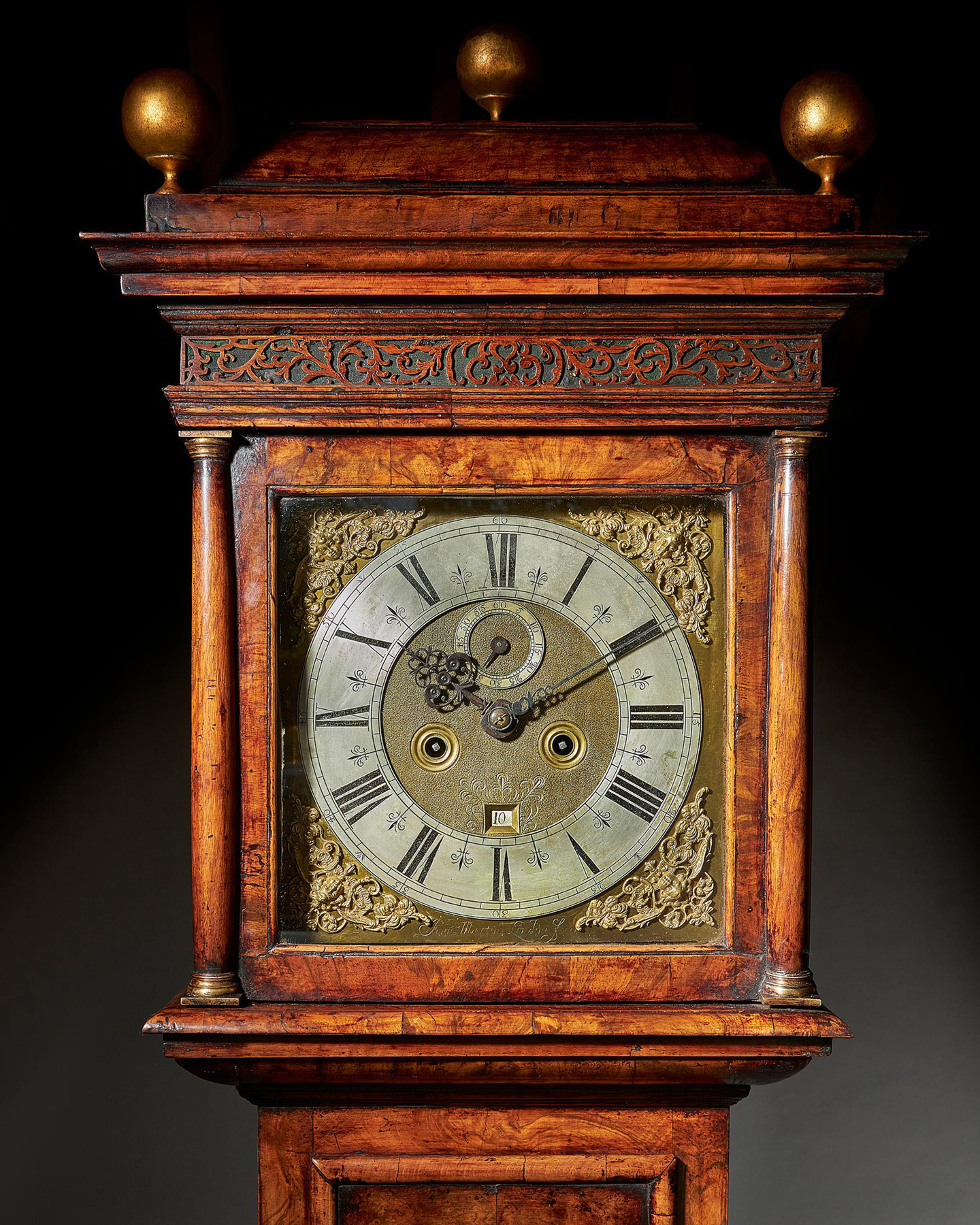 17th Century William and Mary Eight Day Burr Walnut Longcase Clock, John Martin 3