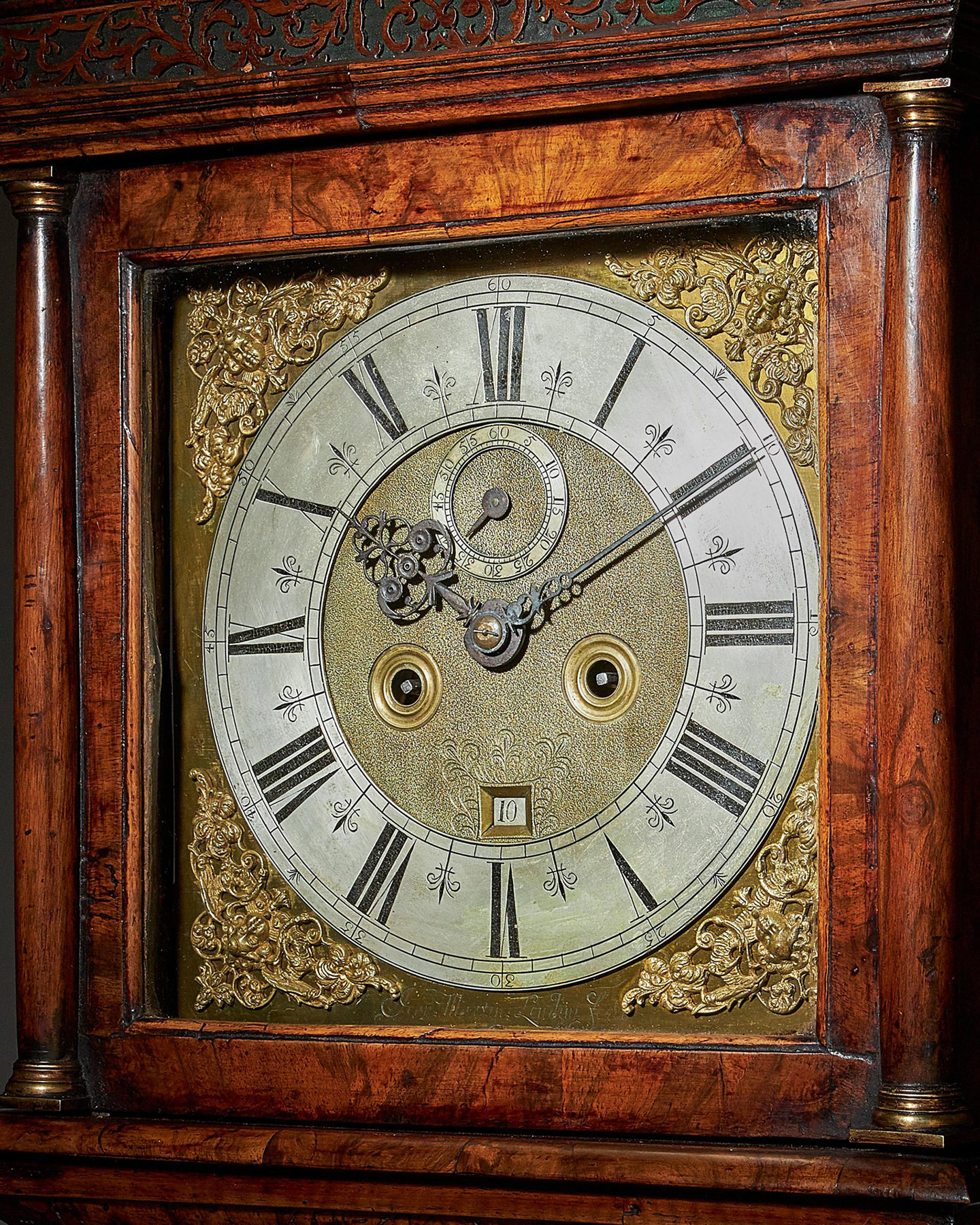 17th Century William and Mary Eight Day Burr Walnut Longcase Clock, John Martin 6