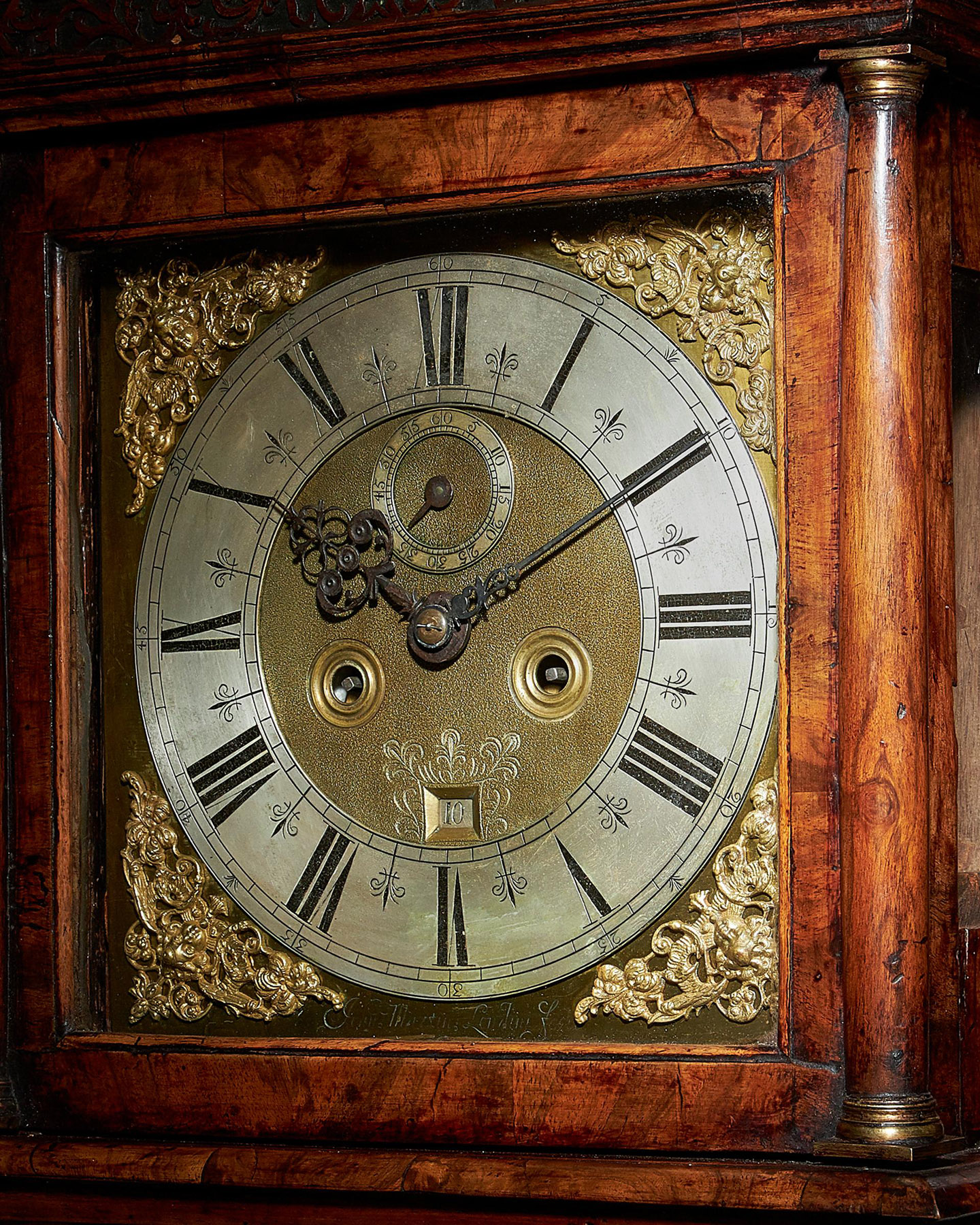 17th Century William and Mary Eight Day Burr Walnut Longcase Clock, John Martin 7