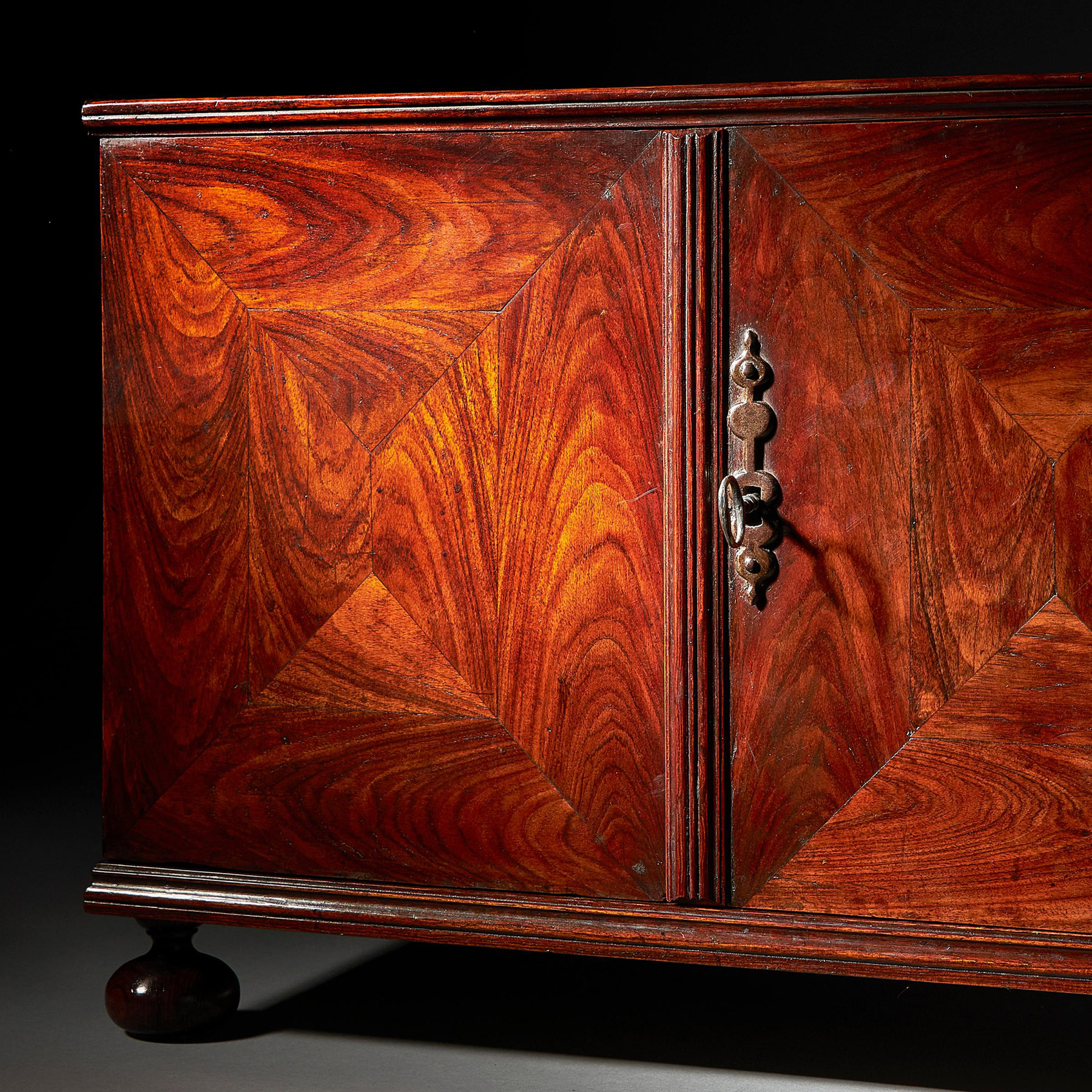 Extremely Rare and Fine Miniature Kingwood Table Cabinet from the Reign of Charles II 11