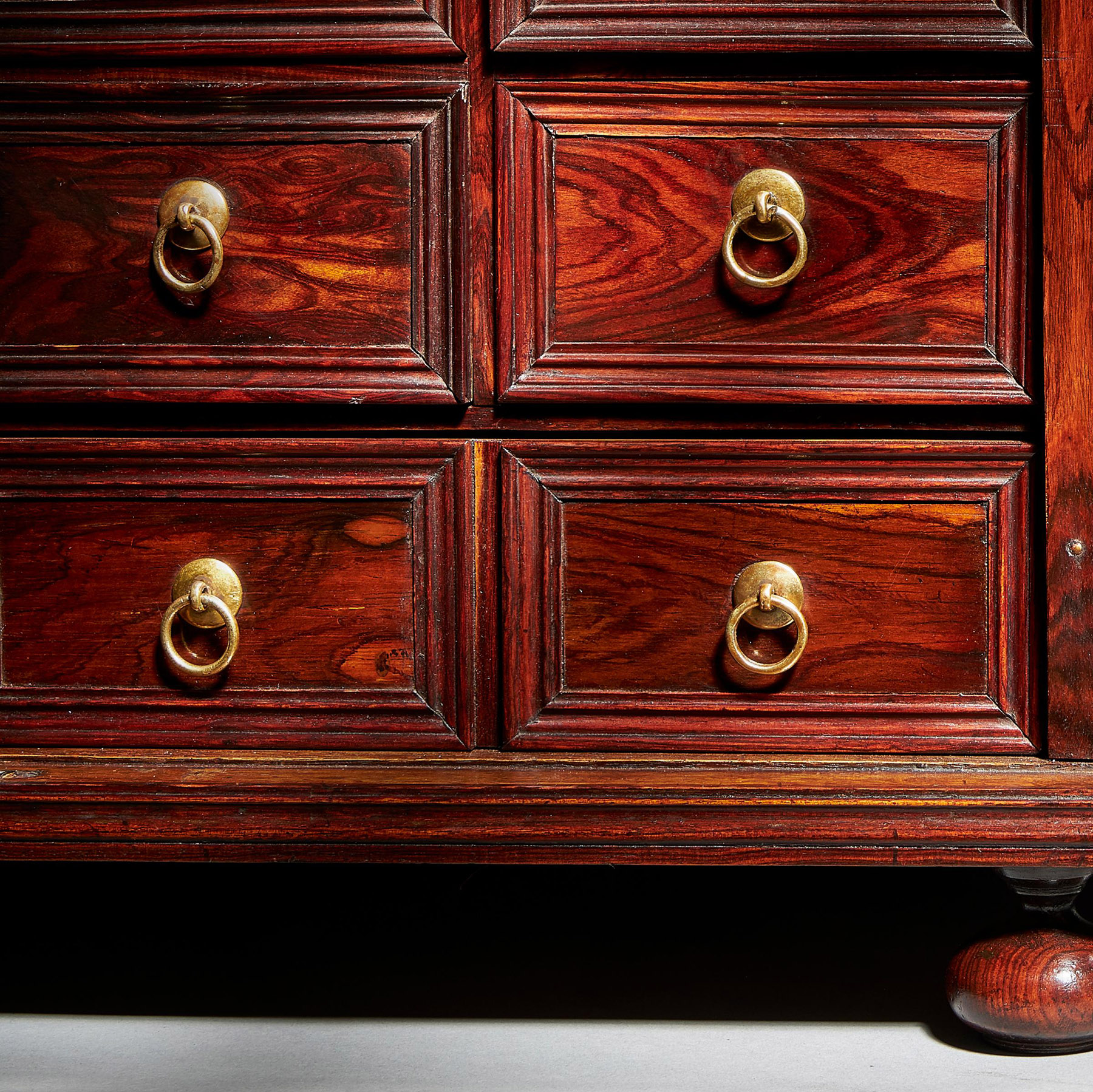 Extremely Rare and Fine Miniature Kingwood Table Cabinet from the Reign of Charles II 17