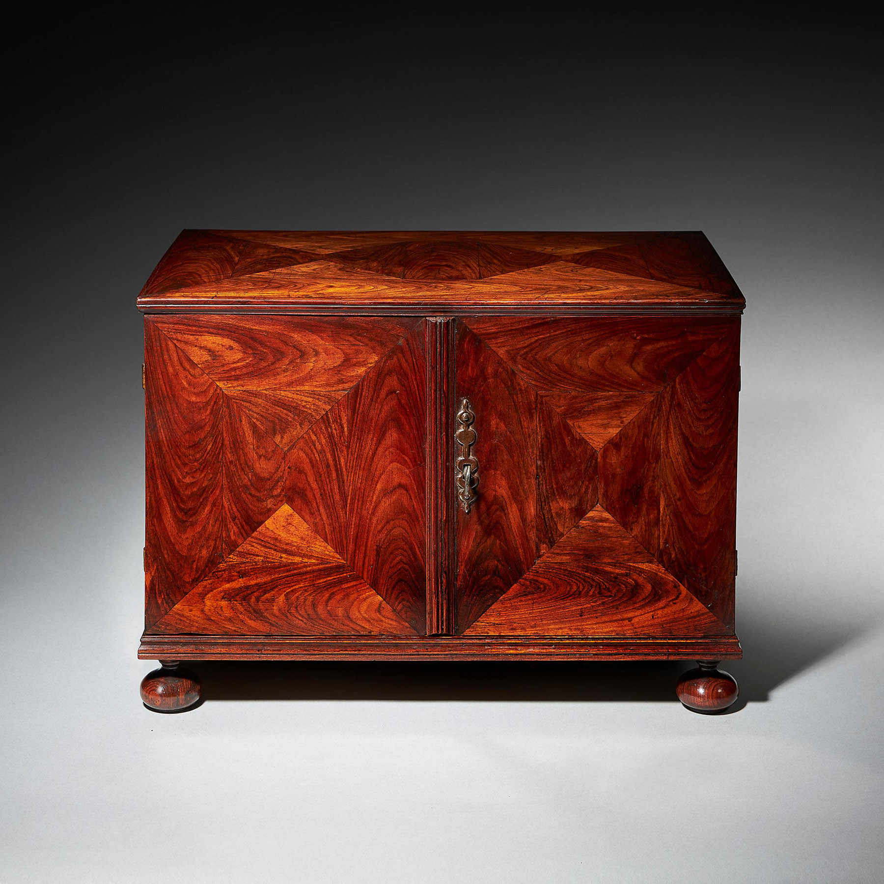 Extremely Rare and Fine Miniature Kingwood Table Cabinet from the Reign of Charles II 2