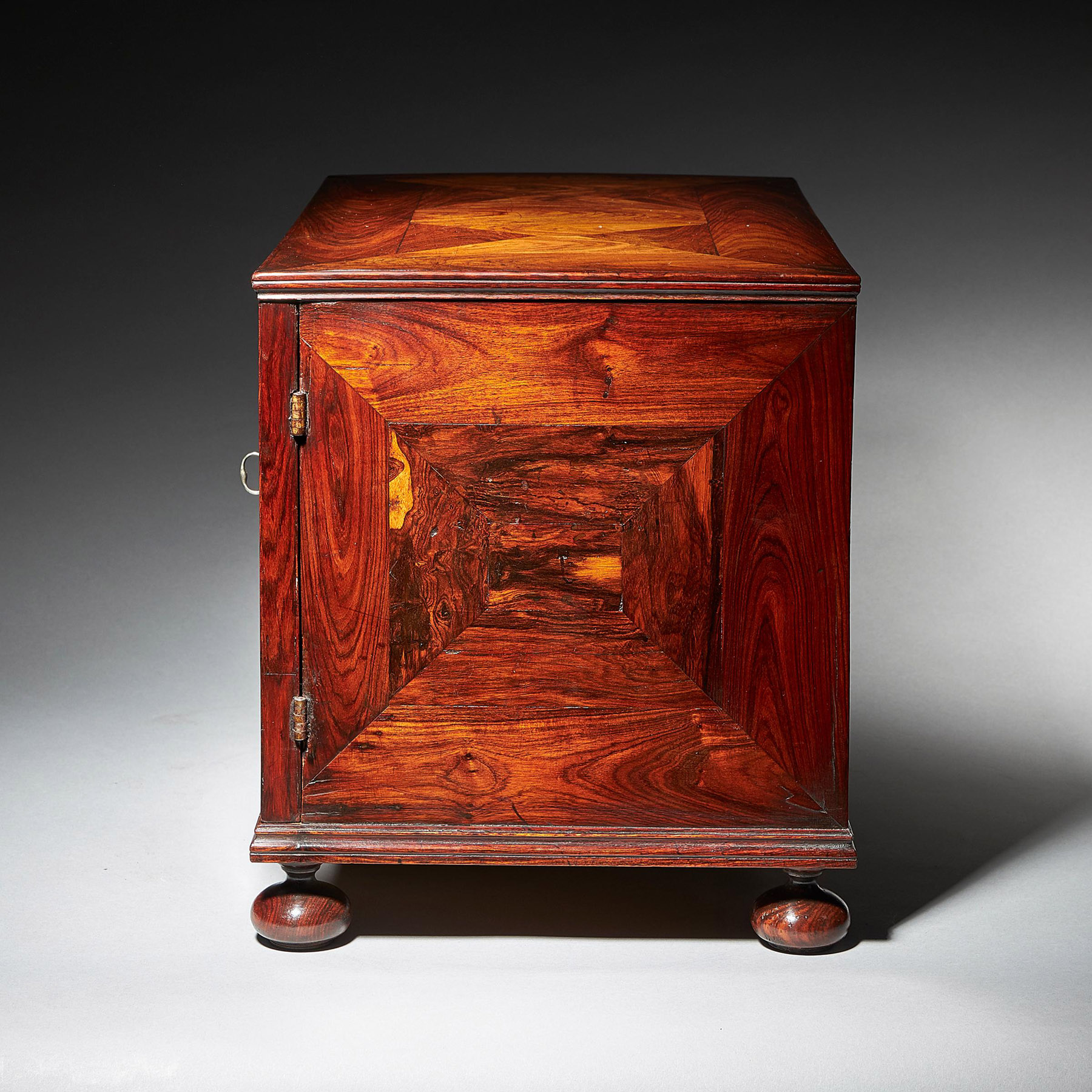 Extremely Rare and Fine Miniature Kingwood Table Cabinet from the Reign of Charles II 4