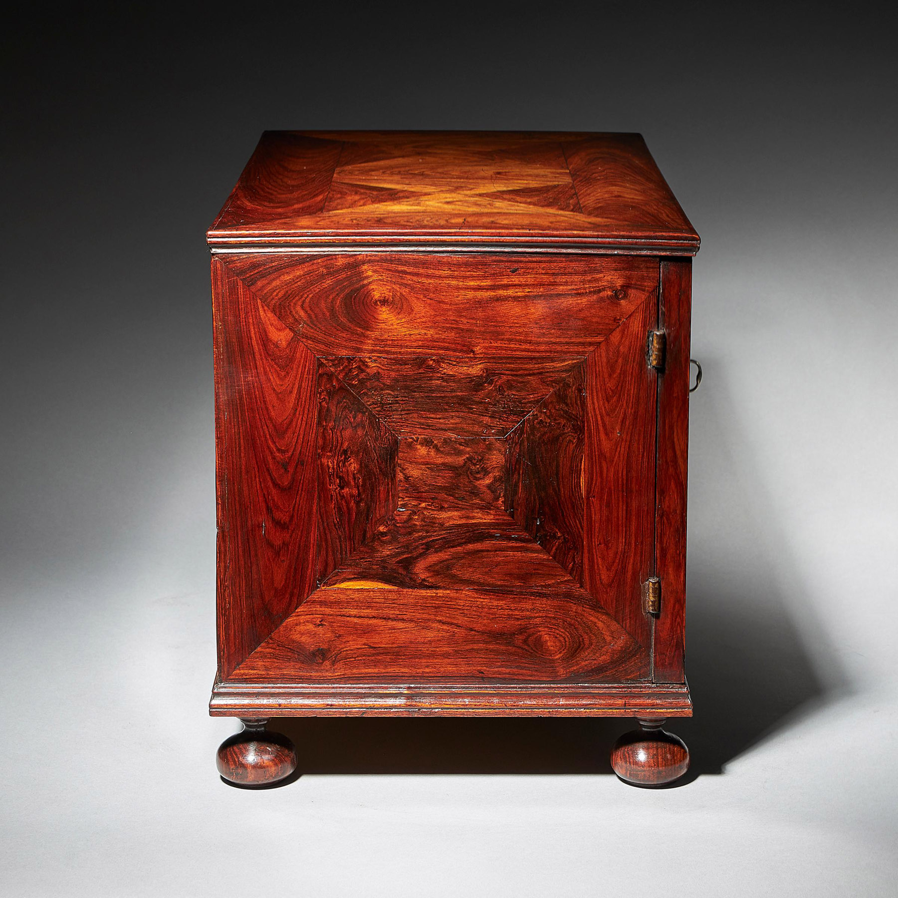 Extremely Rare and Fine Miniature Kingwood Table Cabinet from the Reign of Charles II 6