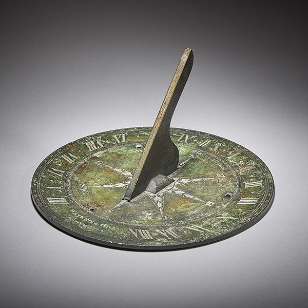 Alexander George Fine Antiques | Collection | Clocks & Barometers 4 Rare 19th Century Bronze Horizontal Sundial by Watkins & Hill London
