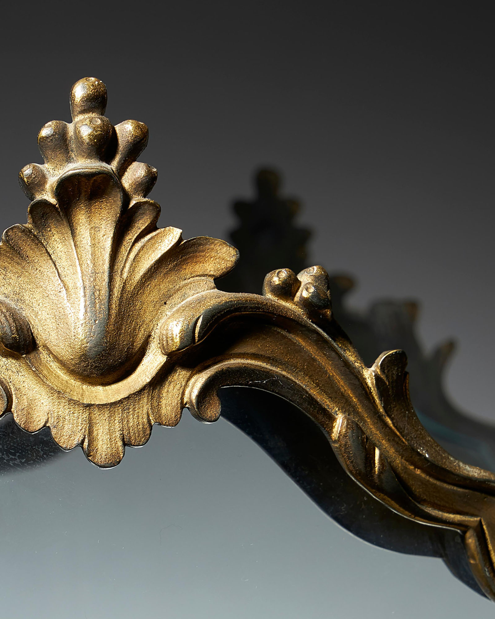English 18th Century Chippendale George III Gilt Brass Rococo Hall Lantern 2