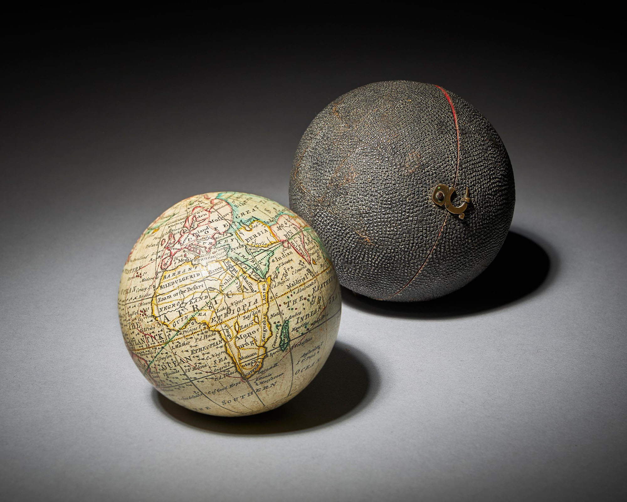 Fine English Celestial Pocket Globe by Nathaniel Hill 1