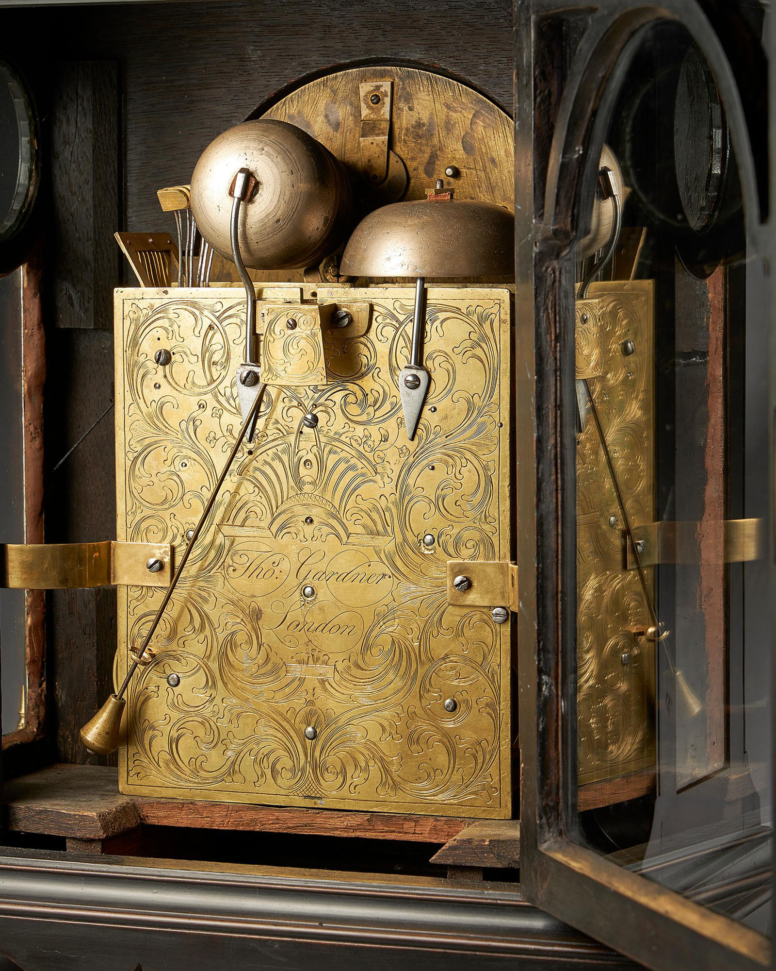 Extremely Rare George III 18th Century Quarter-Striking Bracket Clock 4