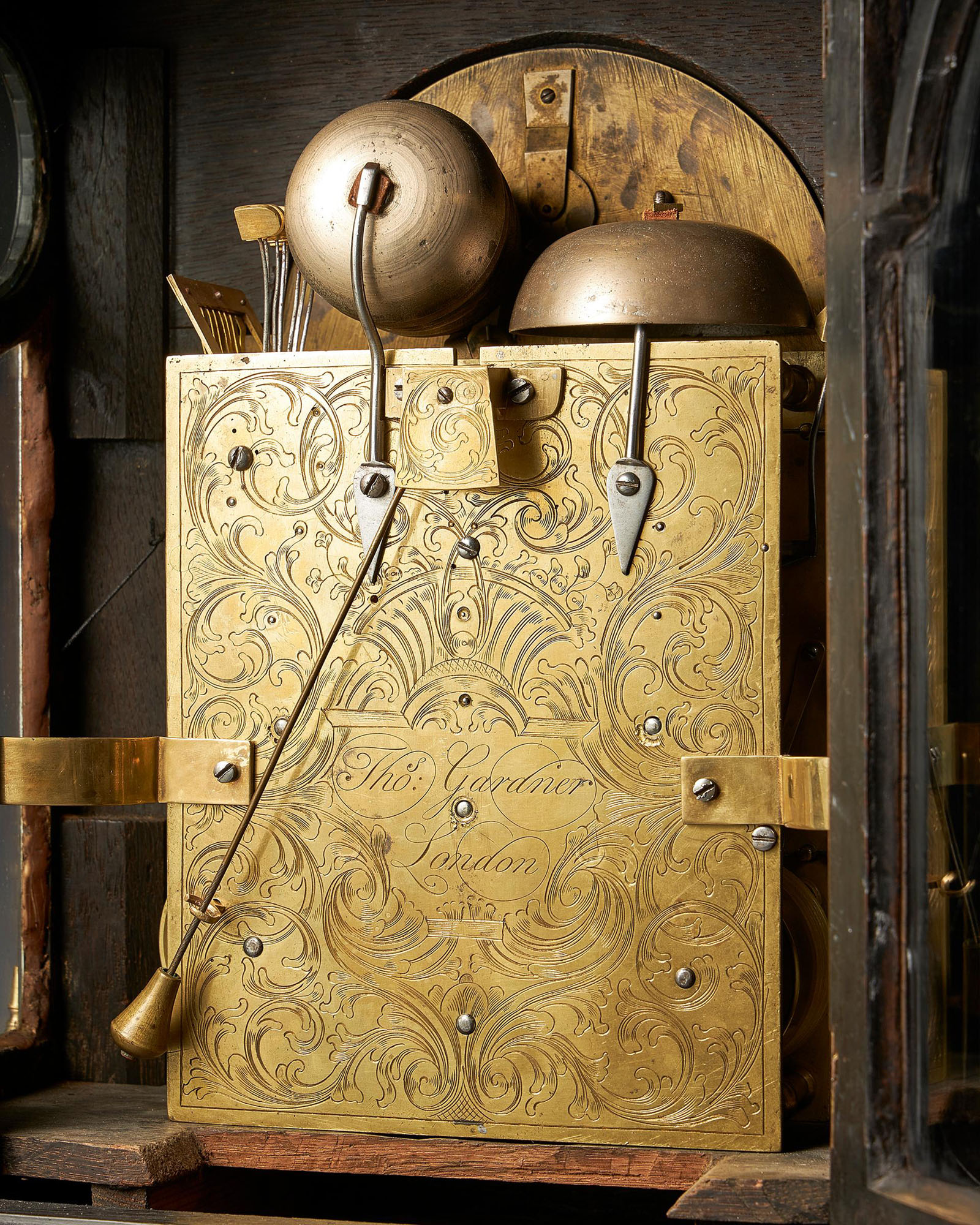 Extremely Rare George III 18th Century Quarter-Striking Bracket Clock 5