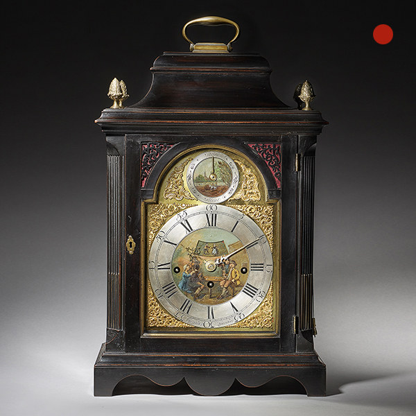 Extremely Rare George III 18th Century Quarter-Striking Bracket Clock