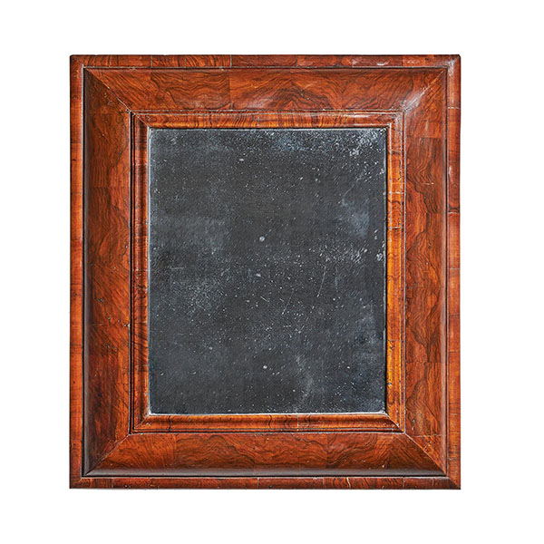 Alexander George Fine Antiques | Collection | Clocks & Barometers 36 Large 17th Century William and Mary Figured Walnut Cushion Mirror