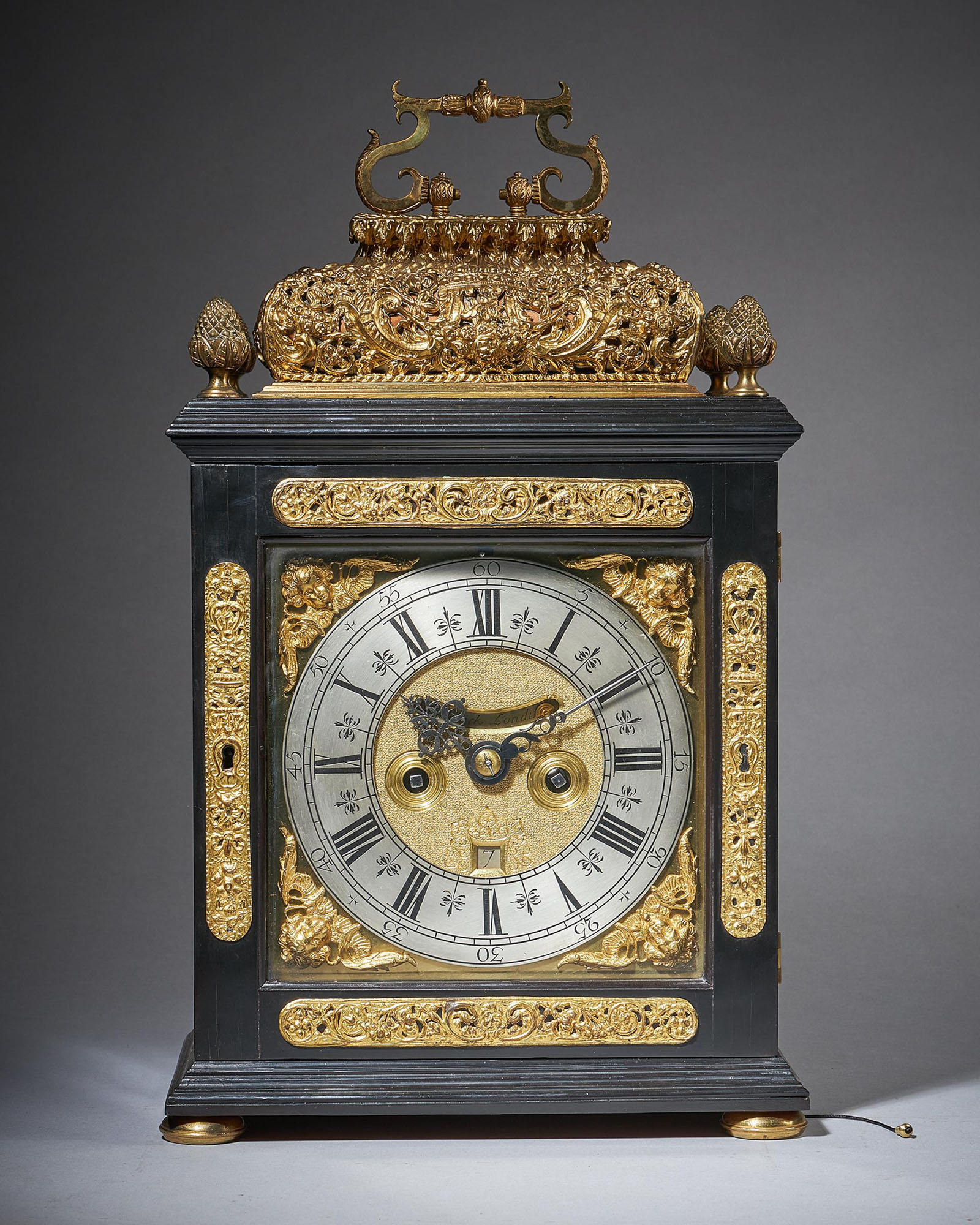 17th century William and Mary Ebony Eight-Day table clock by James Markwick 1