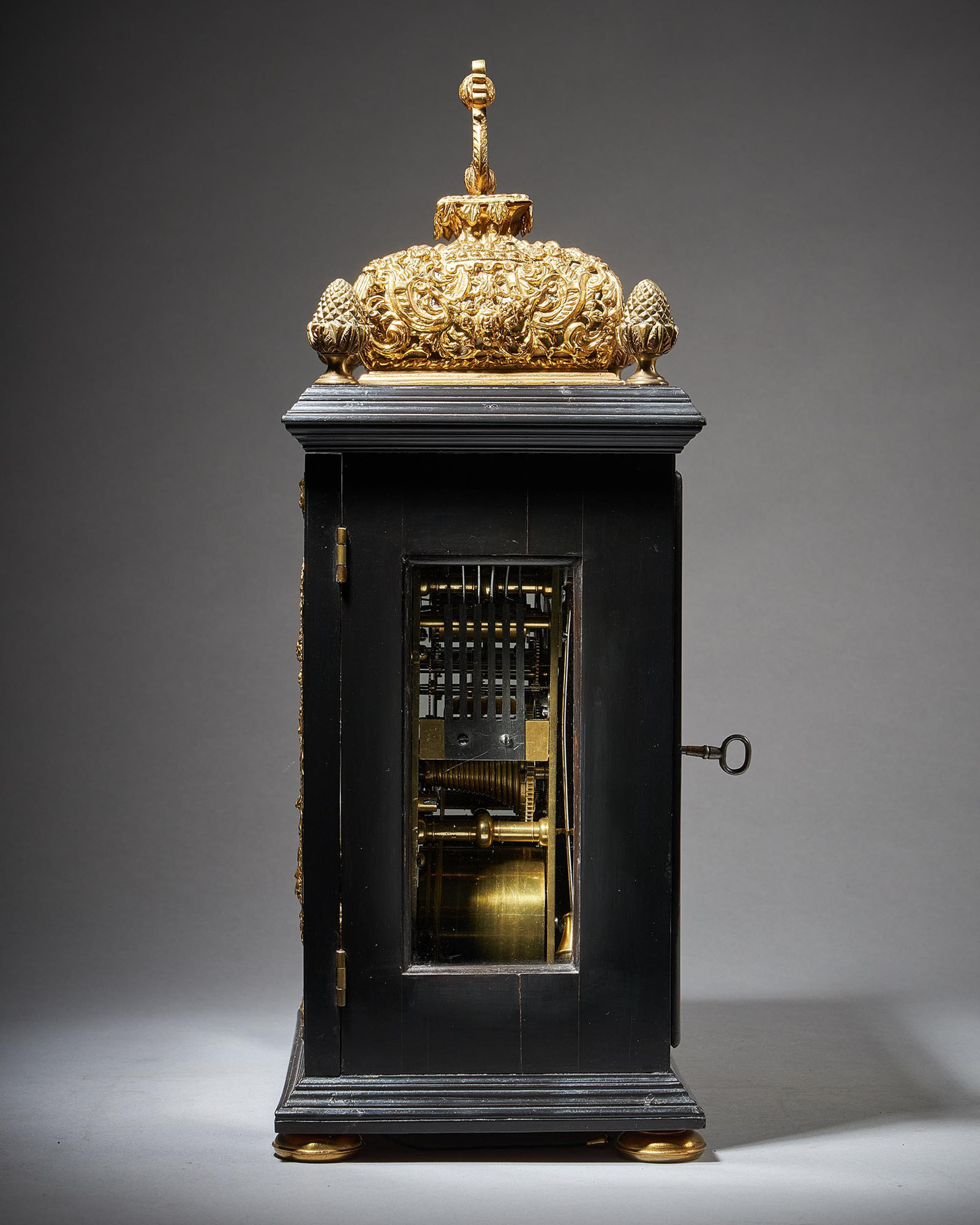 17th century William and Mary Ebony Eight-Day table clock by James Markwick 3