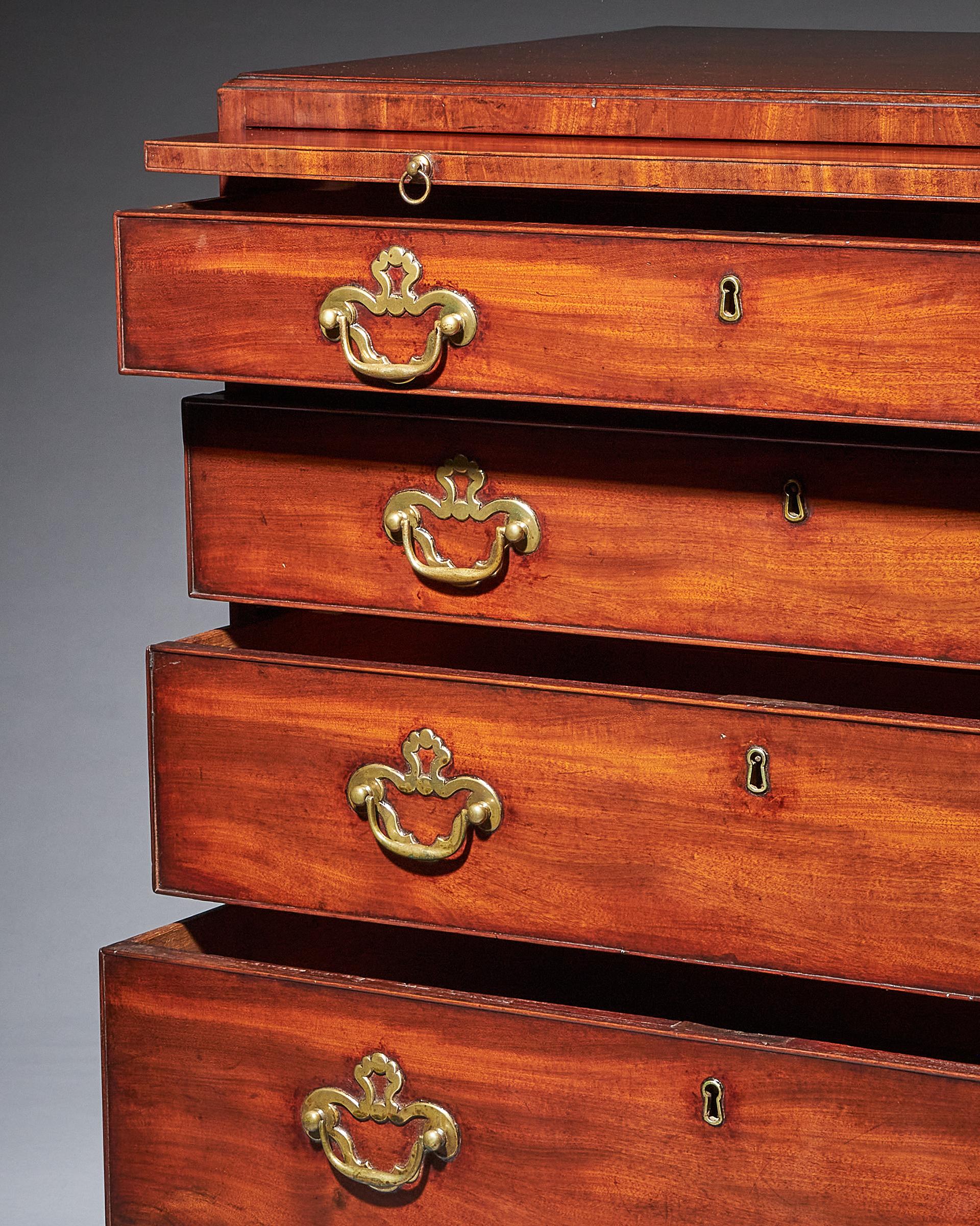 18th Century George II Mahogany Caddy-Topped Chest by Giles Grendey C.1730-1740 7