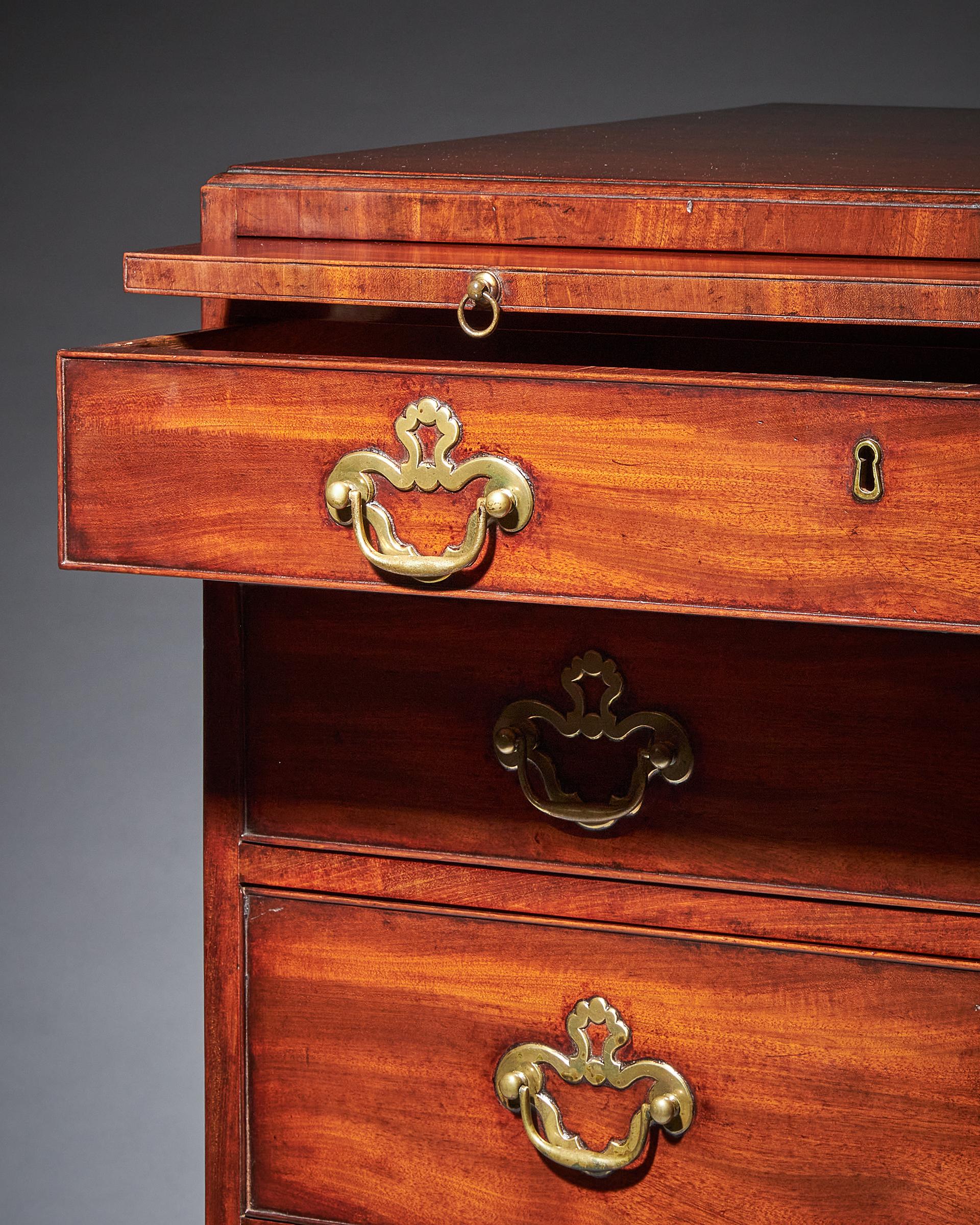 18th Century George II Mahogany Caddy-Topped Chest by Giles Grendey C.1730-1740 8