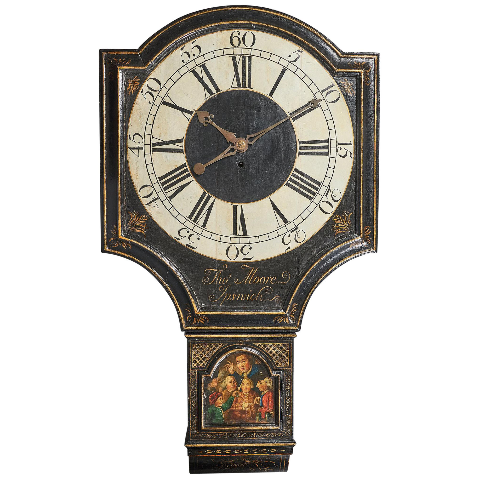 18th Century George II Tavern or Act of Parliament Clock, Circa 1740 1