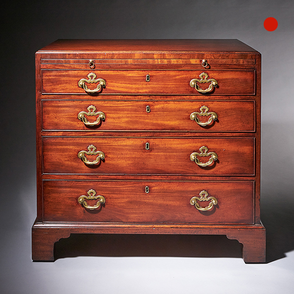 18th Century George II Mahogany Caddy-Topped Chest by Giles Grendey C.1730-1740