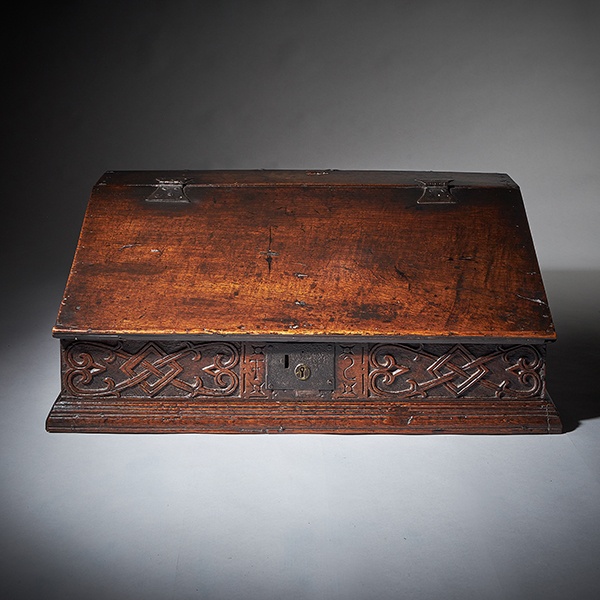 Antique Furniture Sales | Alexander George Fine Antiques 5 17th Century Charles II Carved Oak Writing Box or Desk Box circa 1660 England