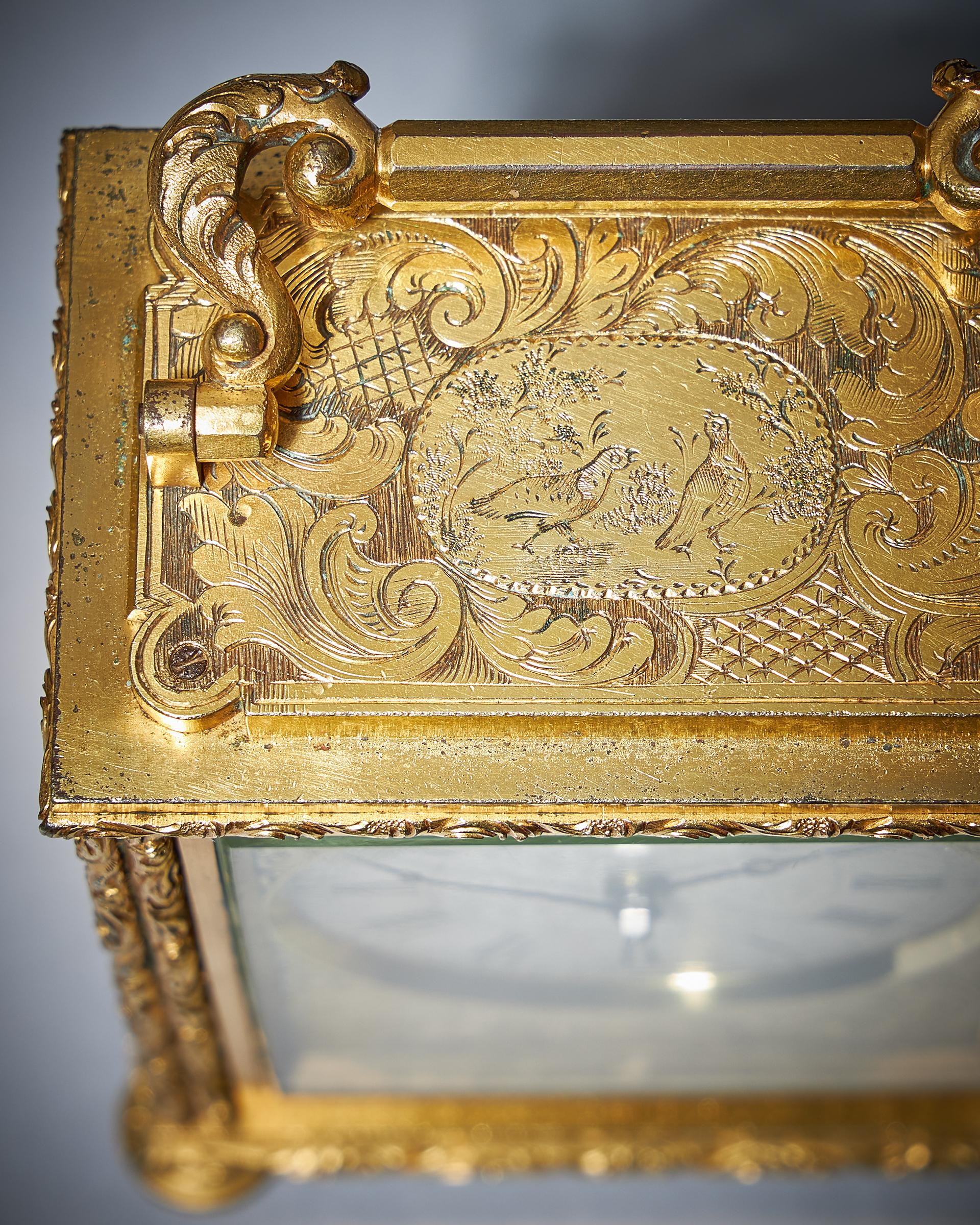 Very Rare English Carriage Clock Signed Brockbank & Atkins London 10