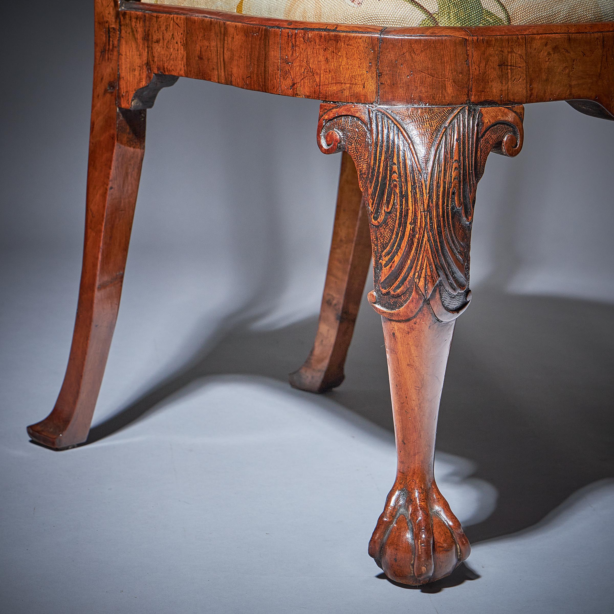 Pair of 18th Century George I Carved Walnut Chairs 9