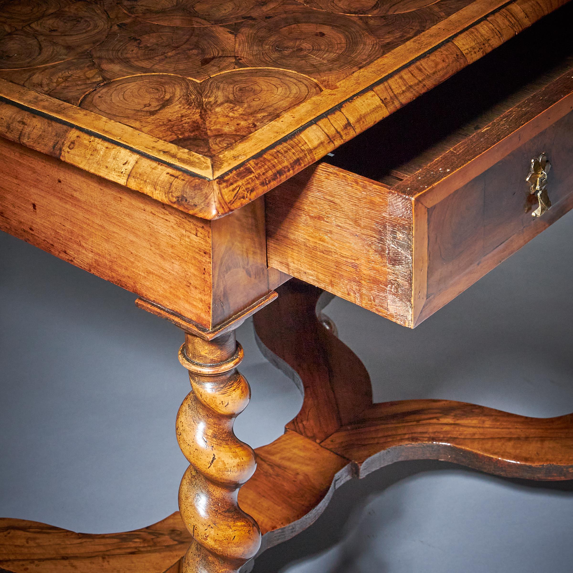 17th Century William and Mary Olive Oyster Table, Circa 1680-1700 14