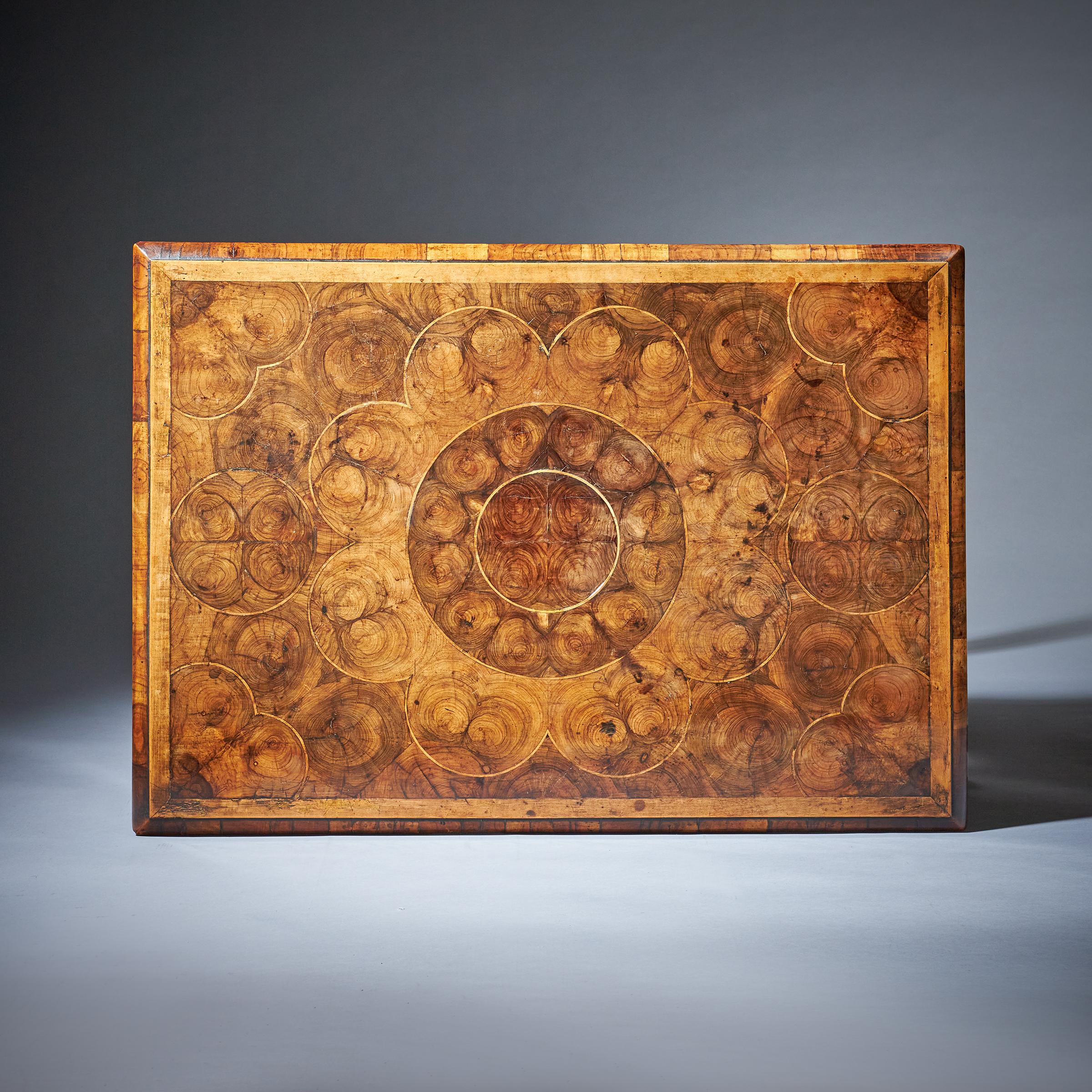 17th Century William and Mary Olive Oyster Table, Circa 1680-1700 6