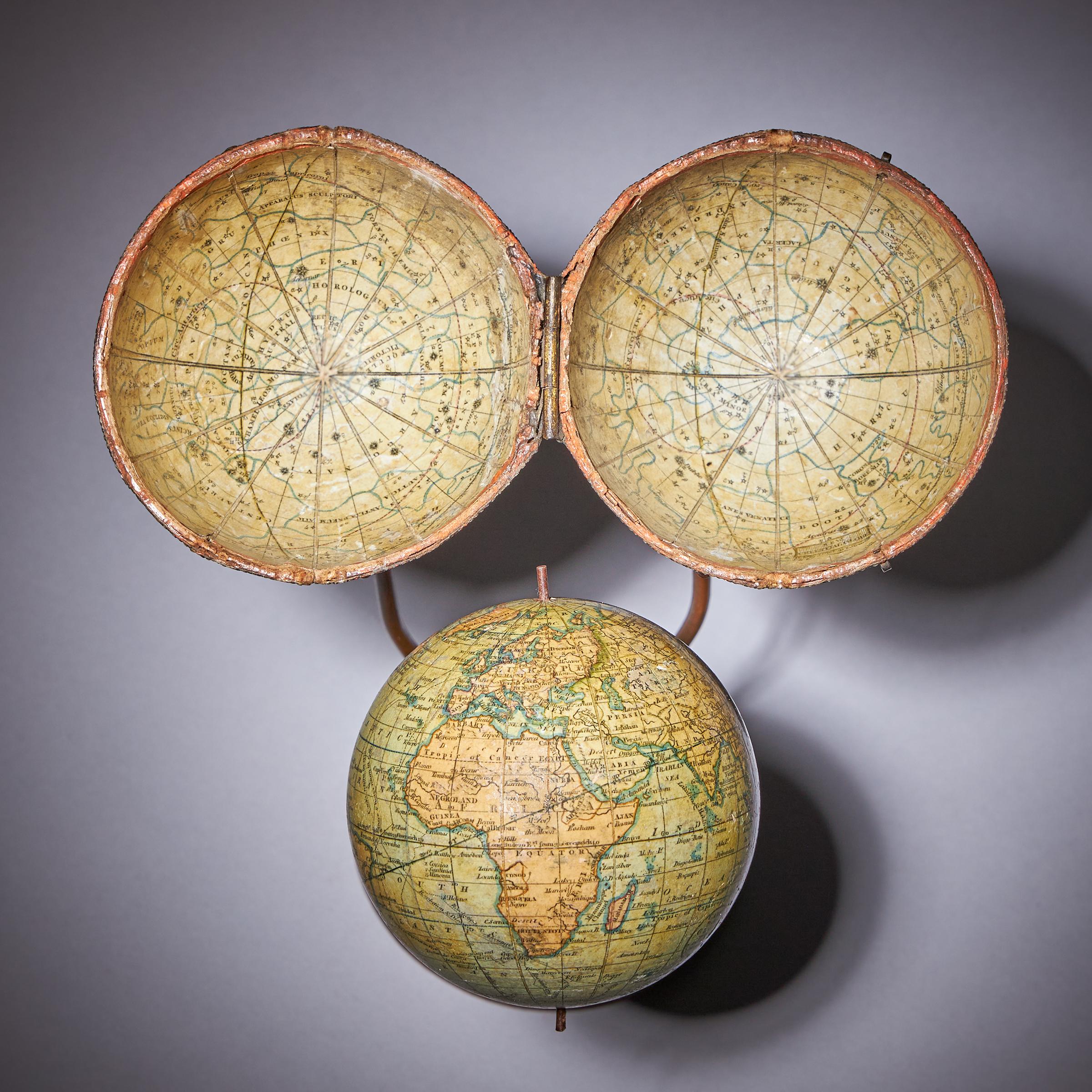 18th Century George III Terrestrial Pocket Globe by Cary, Dated 1791 1