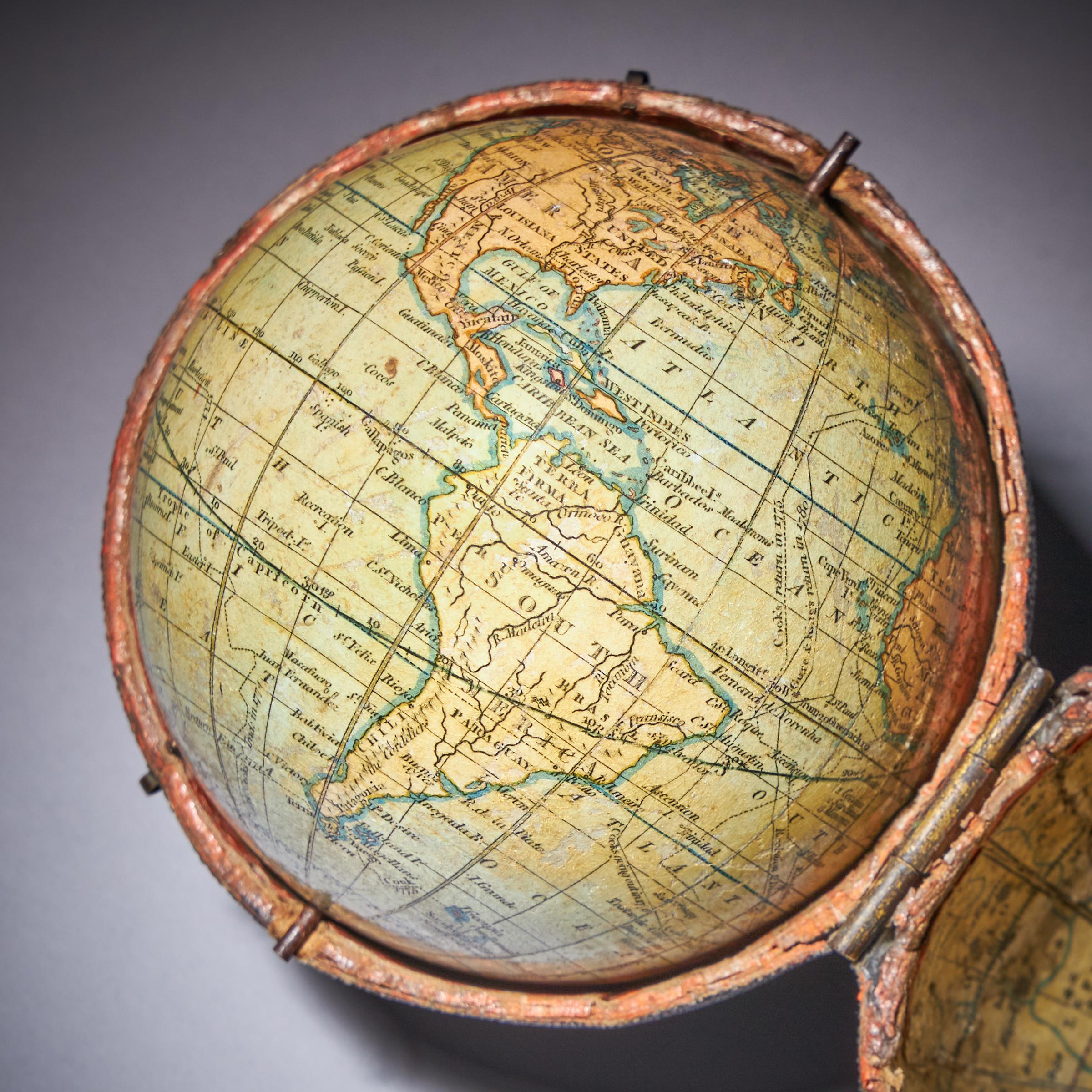 18th Century George III Terrestrial Pocket Globe by Cary, Dated 1791 12