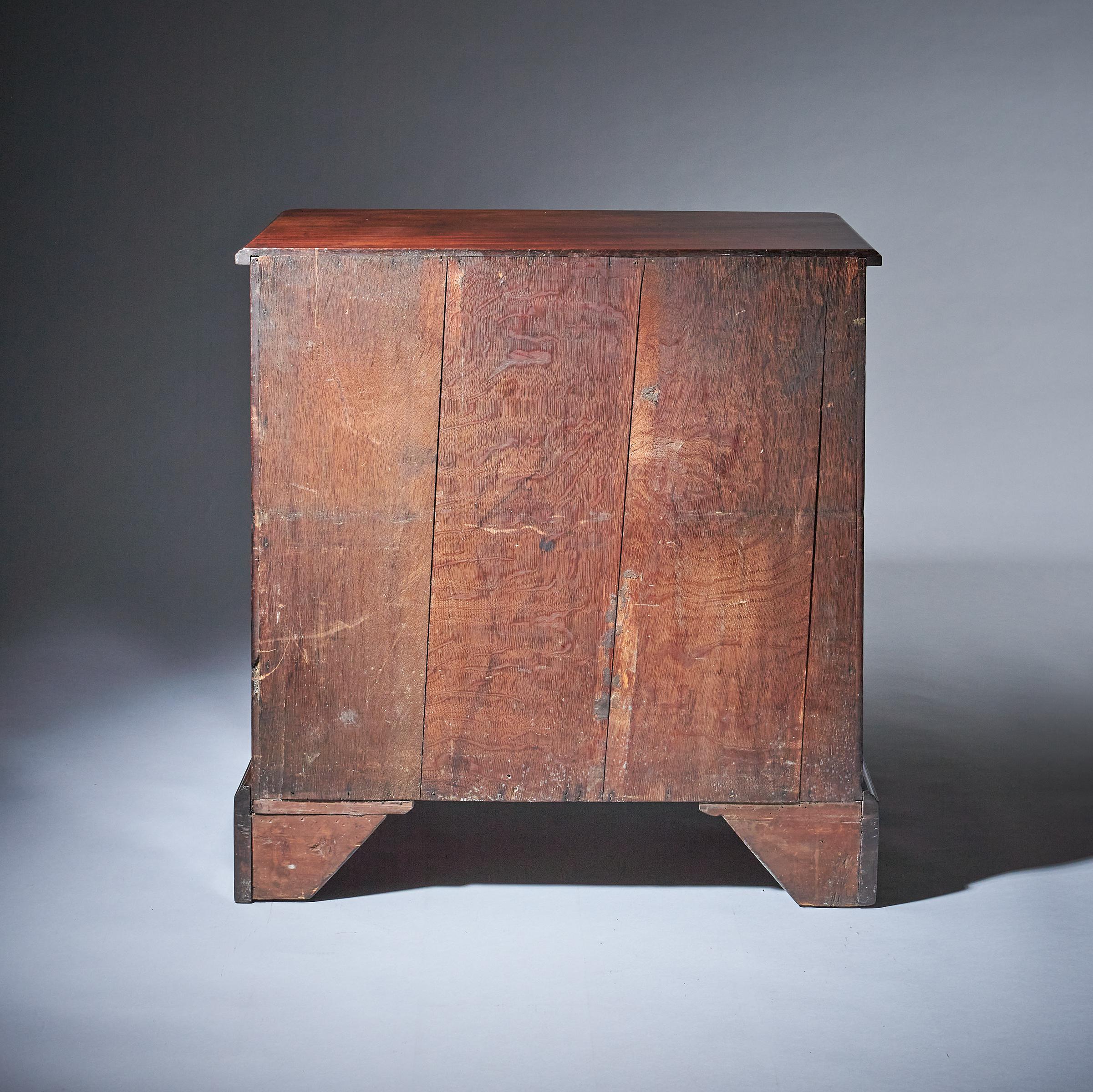 Compact George II Mahogany Chest with Brushing Slide, Circa 1740 6