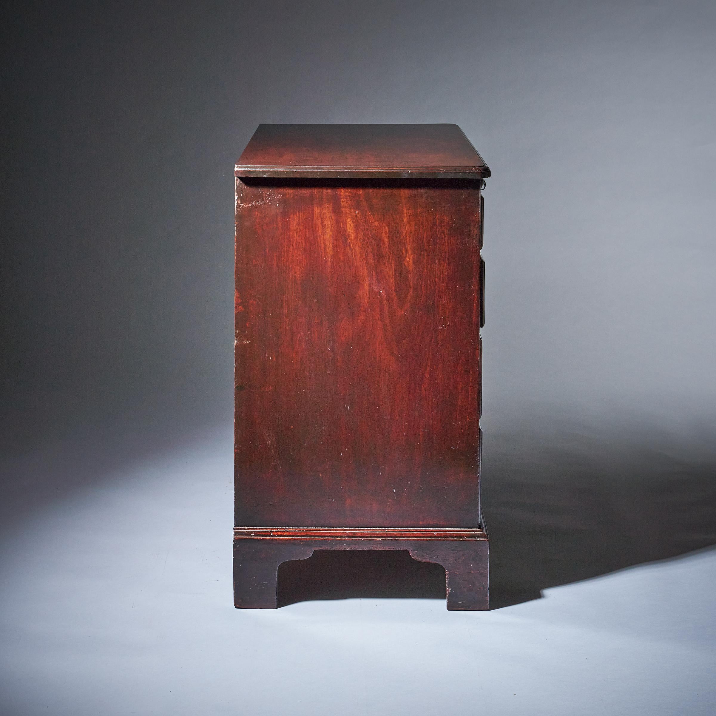 Compact George II Mahogany Chest with Brushing Slide, Circa 1740 7